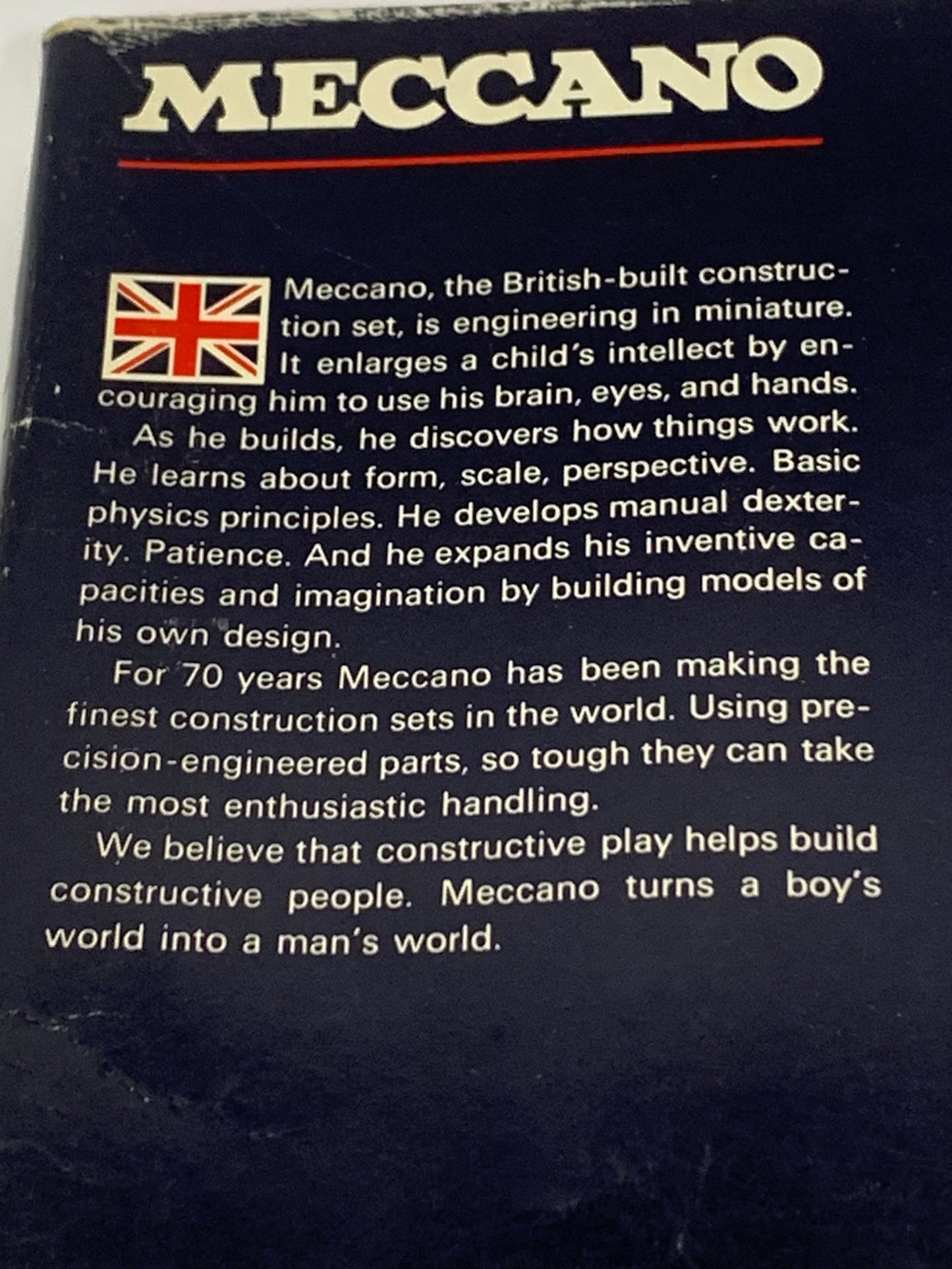 Vintage Meccano Set No. 1 Construction Kit (1972)