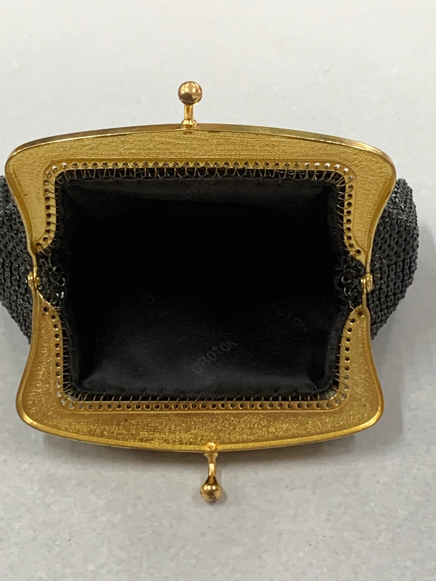 Classic Vintage Black Mesh Coin Purse