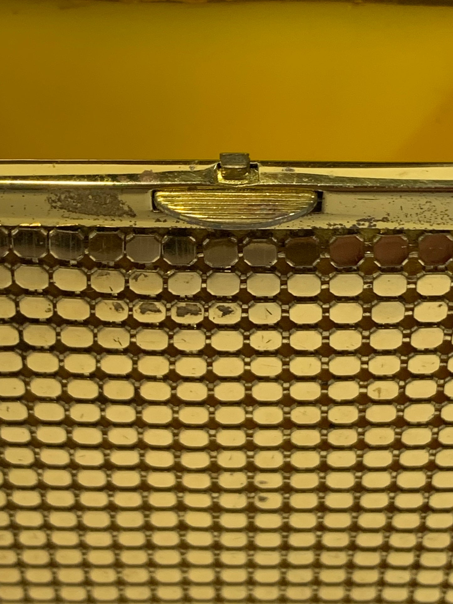 Vintage gold tone metal Cigarette Case