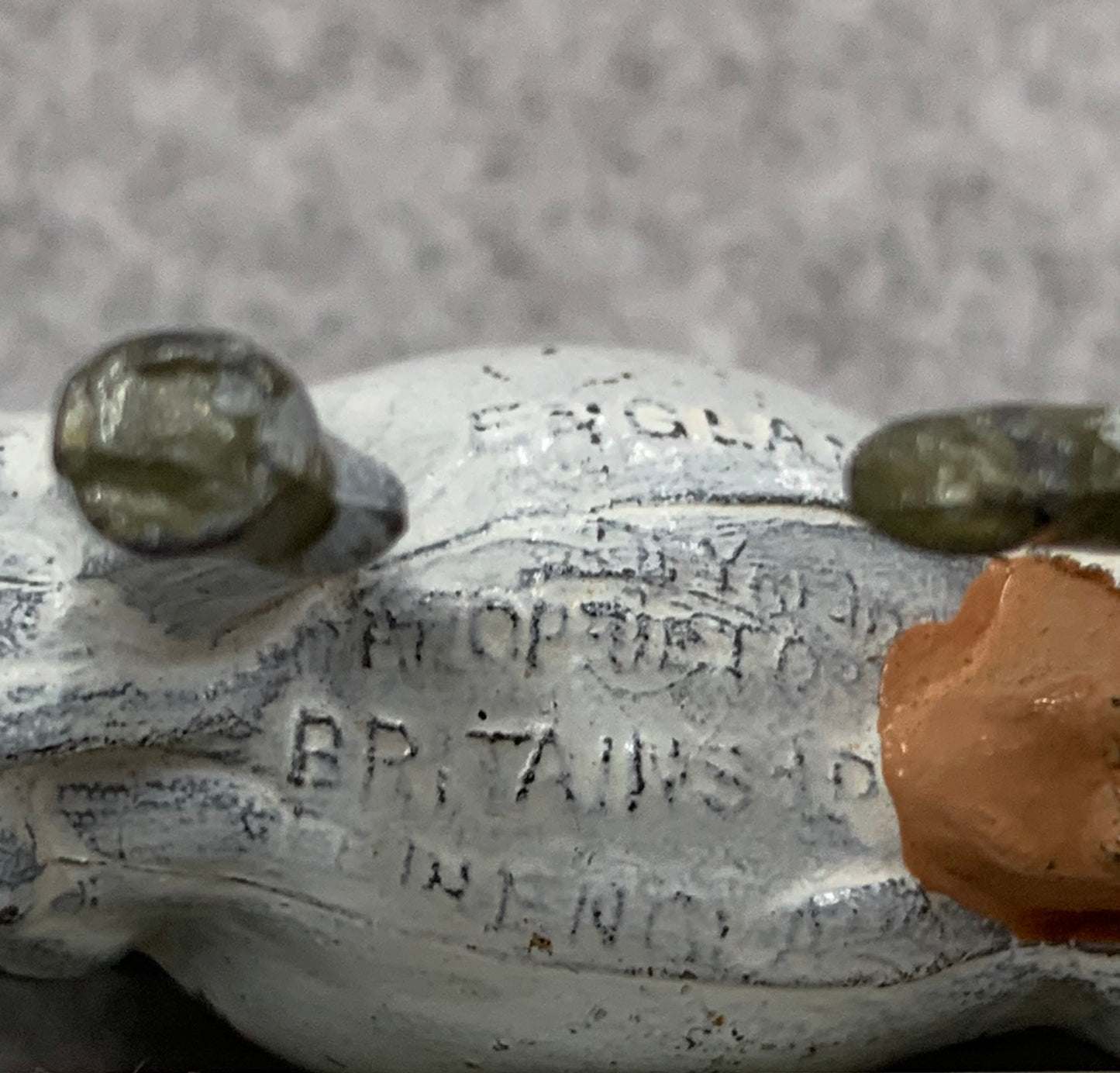 Vintage lead Freesian cow miniature figurine made in England