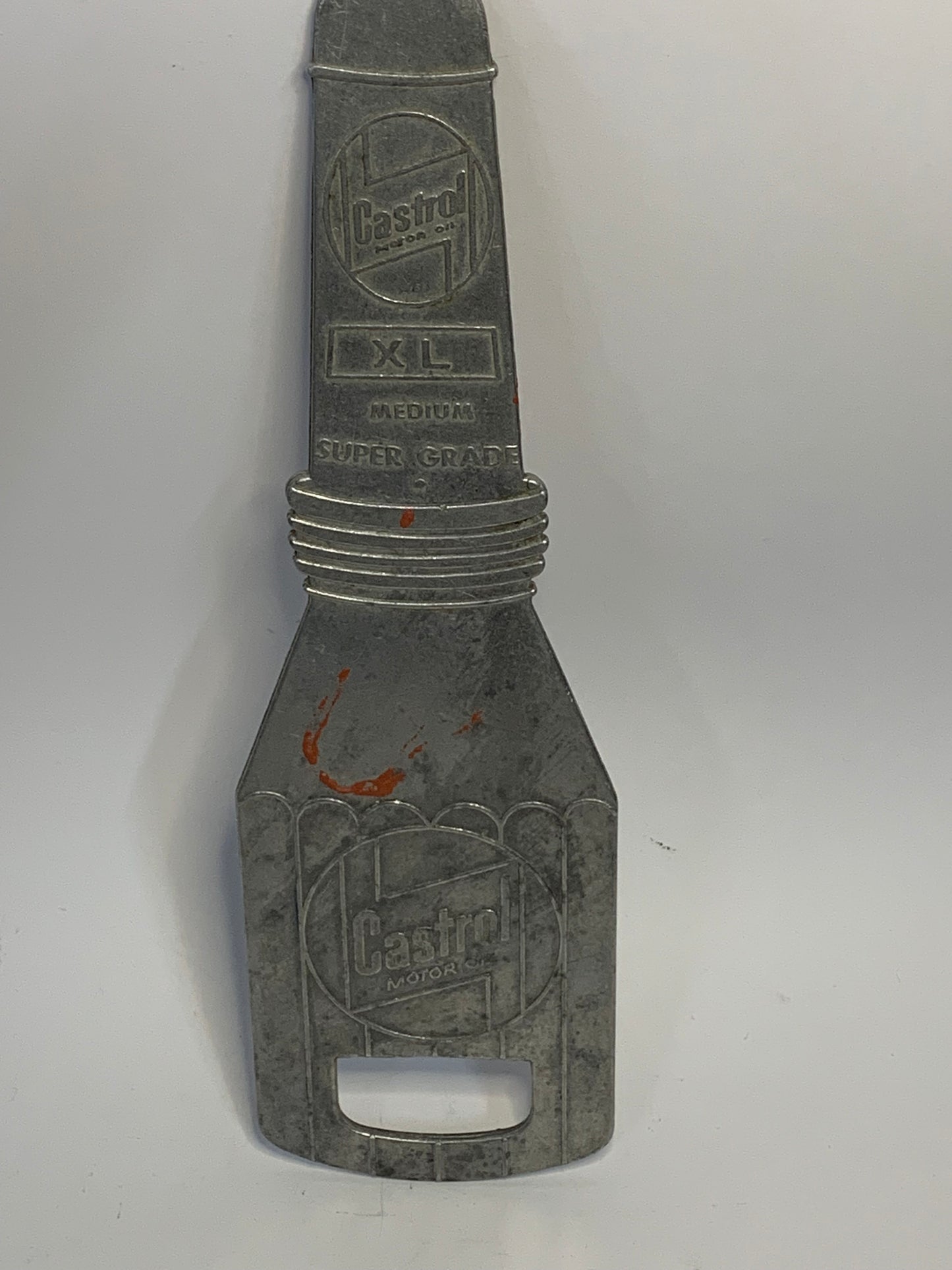 Vintage Castrol Motor Oil advertising bottle opener