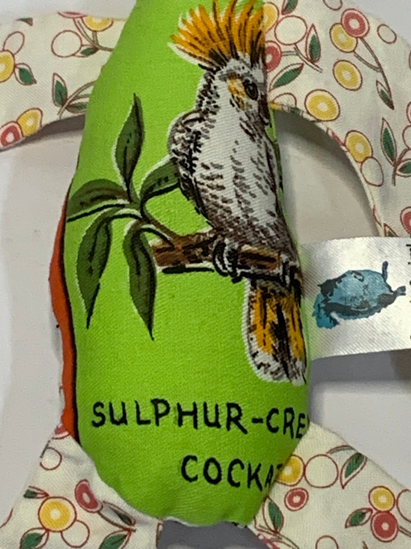 Toy Rabbit made from recycled vintage tea towels