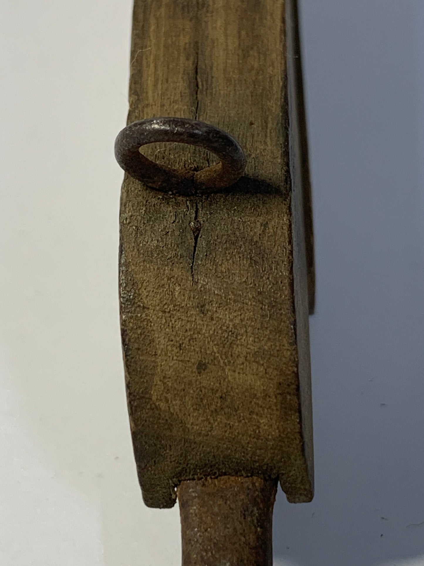 Antique Wooden Sliding Needle Stitcher for rug making