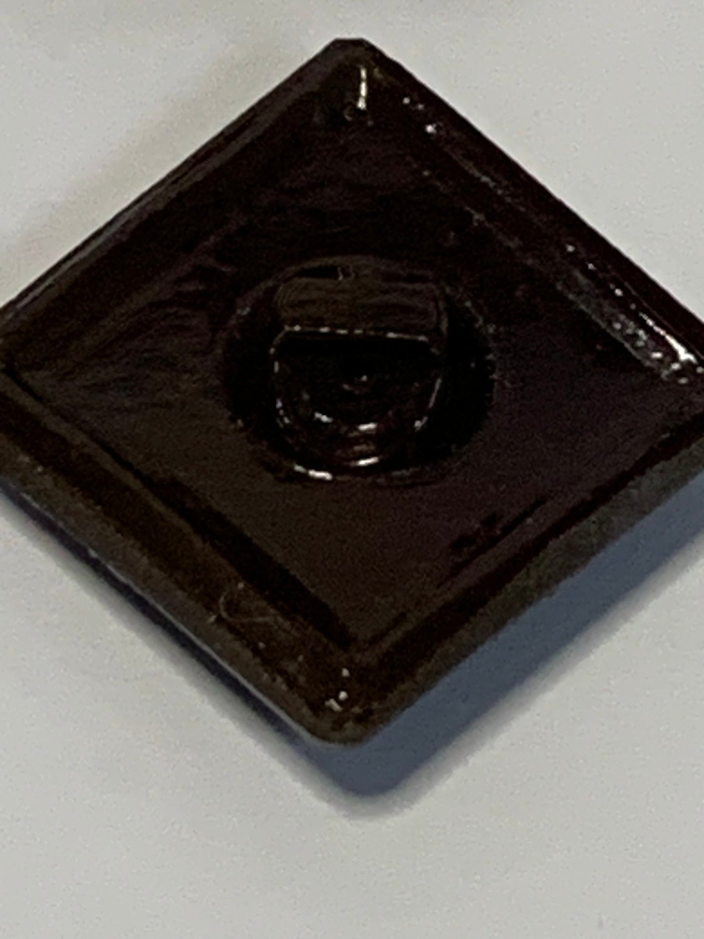 Vintage 1940s Brown Glass Buttons set of 10