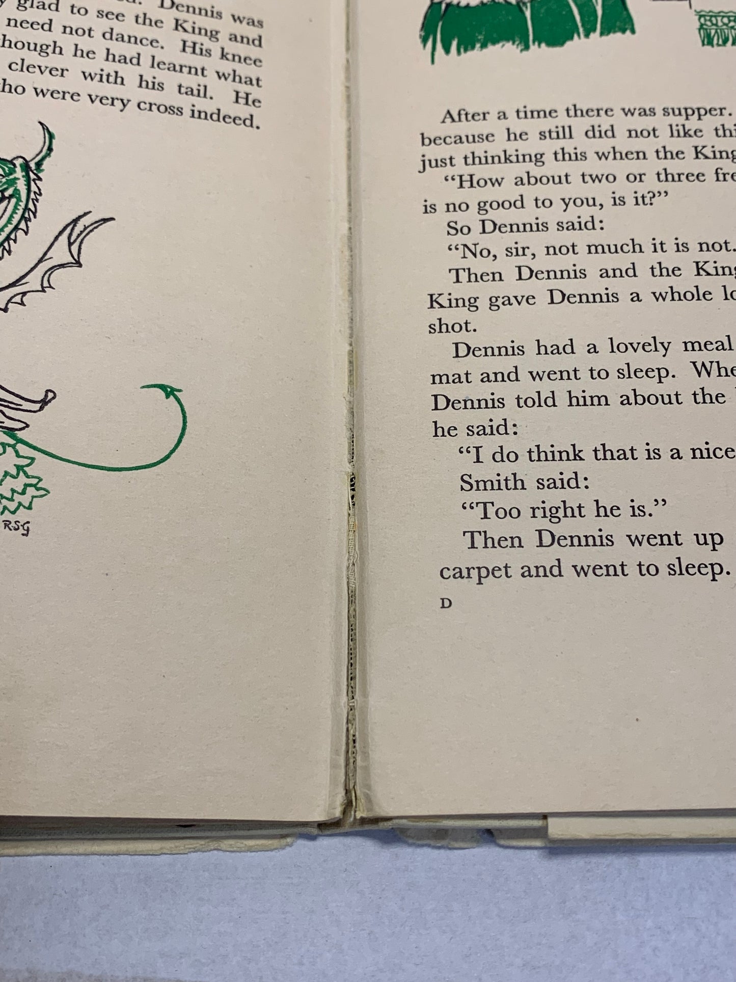 Dennis the Dragon by Noel Streatfeild, illustrated by her sister Ruth Streatfeild Gervis. Published by J.M. Dent & Sons Ltd, London, first edition, first published 1939