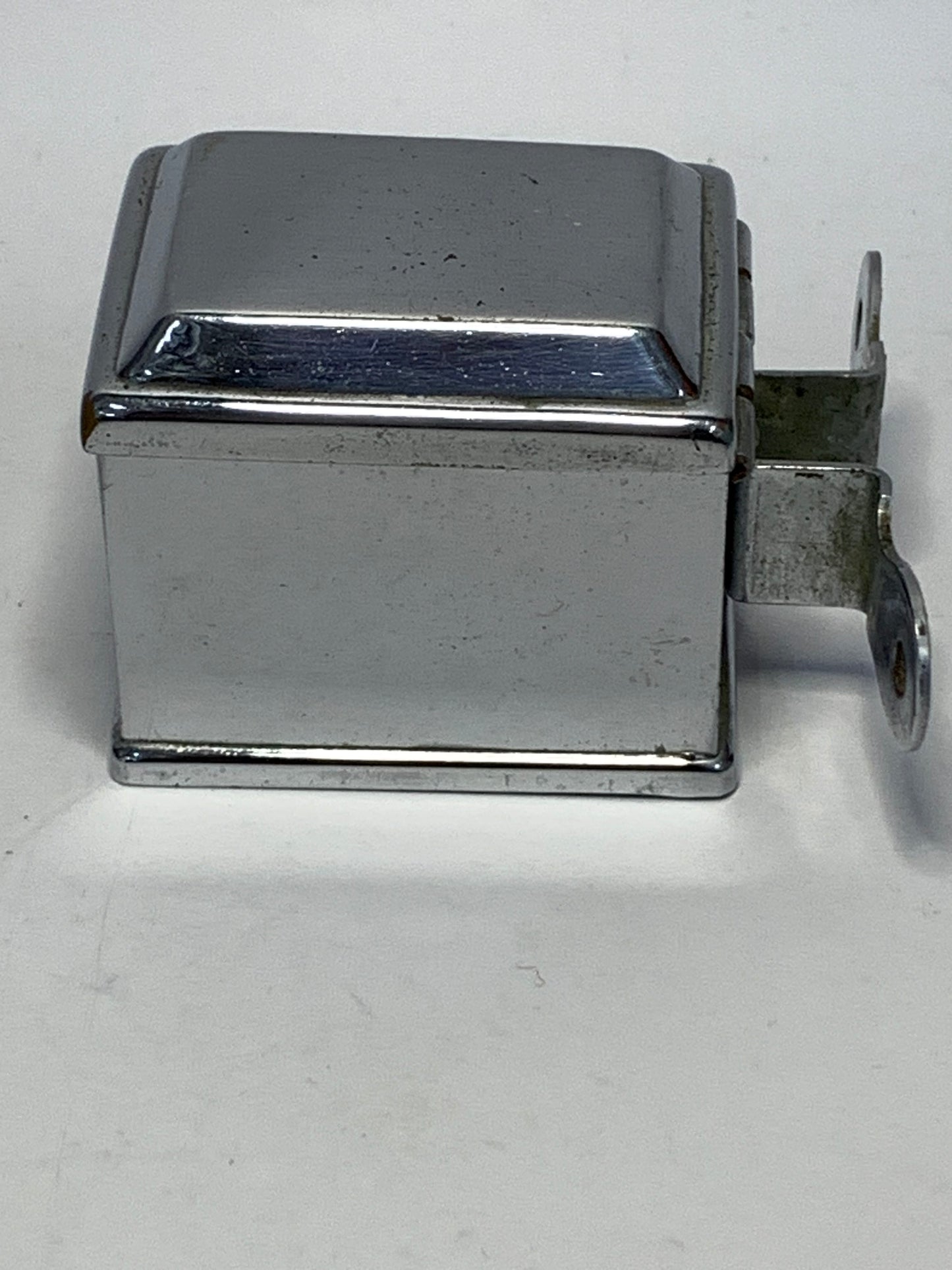 Vintage Chrome Used Razor Blade Disposal Container- wall mounted - Made in England