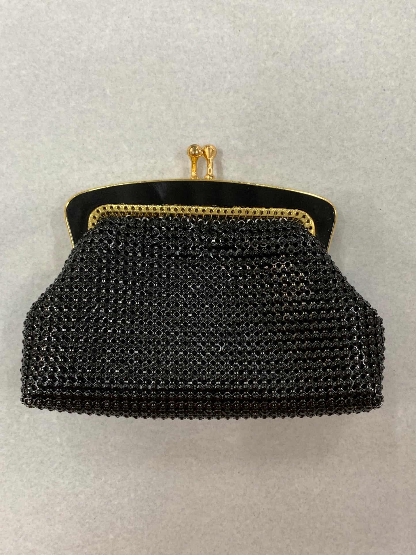 Classic Vintage Black Mesh Coin Purse