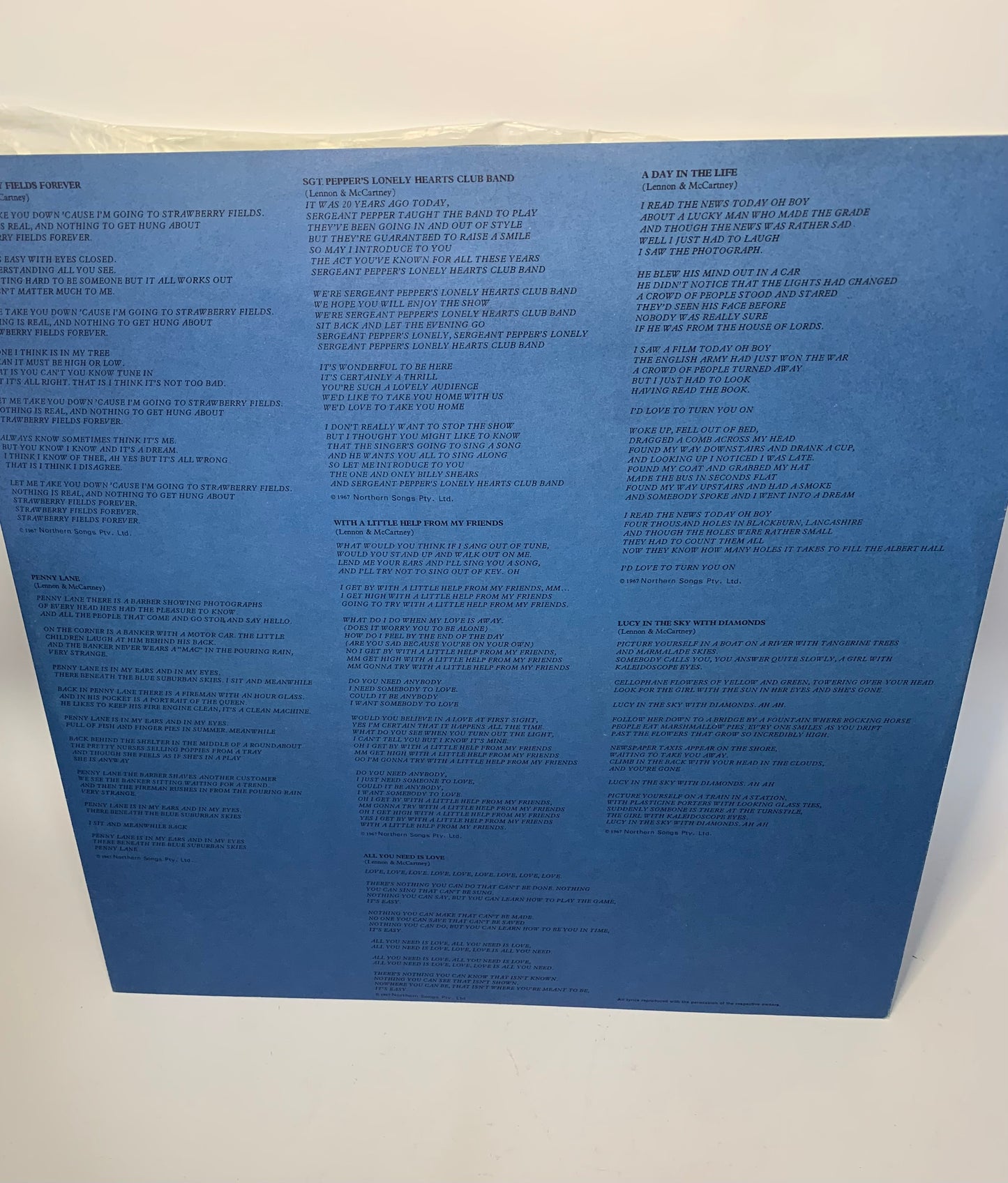 The Beatles / 1967-1970 - Australian Double LP Vinyl (Blue Album)