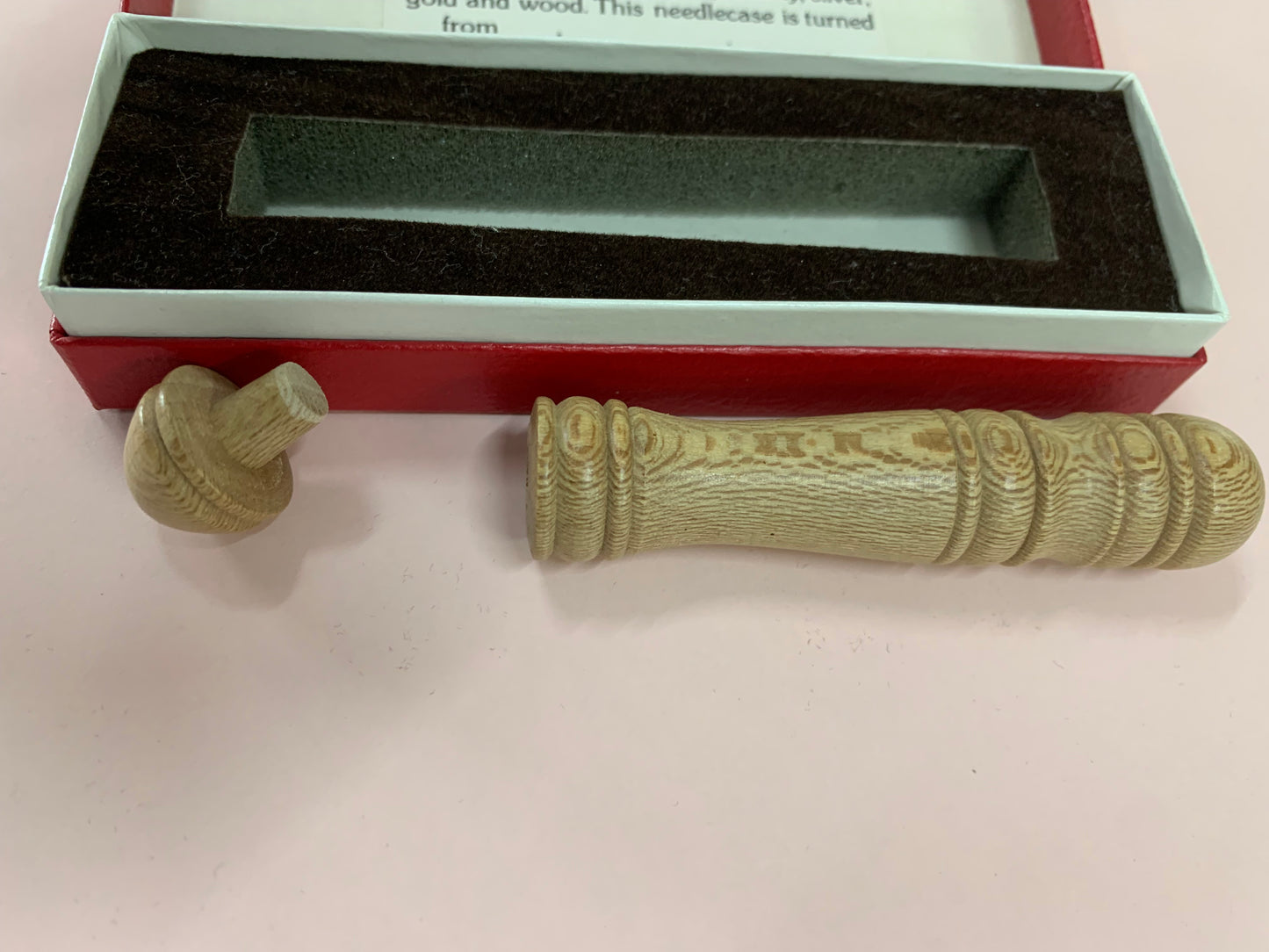 Vintage Booth & Holley Lacewood Needlecase