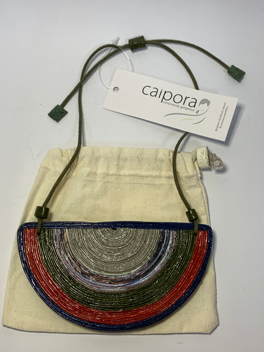 Caipora ethical upcycled necklace - BNWT and original bag