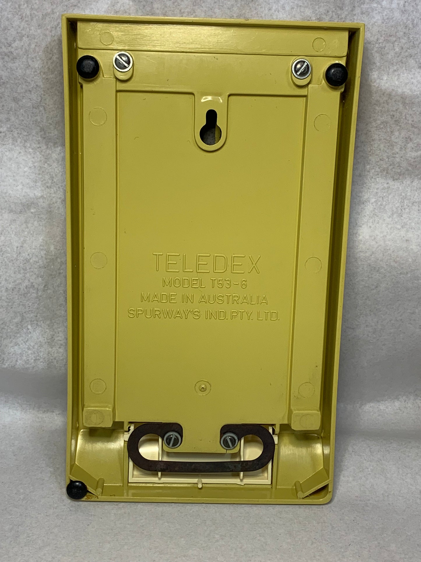 Teledex Model T53-6 telephone list finder / address index, made by Spurway’s Industries Pty. Ltd., Australia (Melbourne), from around the 1960s–70s