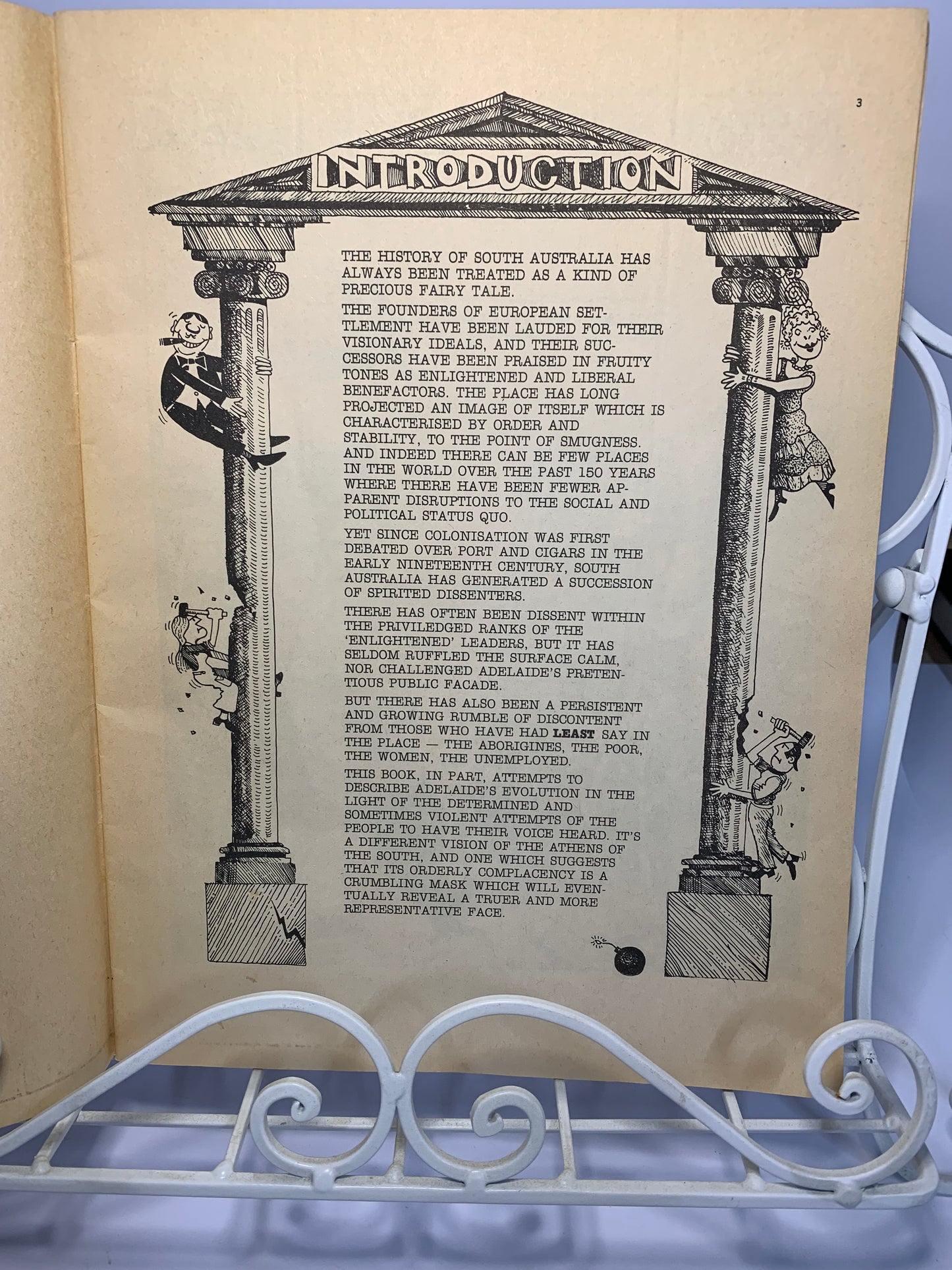 “A Different Vision: The Real History of South Australia” by Russell Porter, illustrated by Jim Cane.