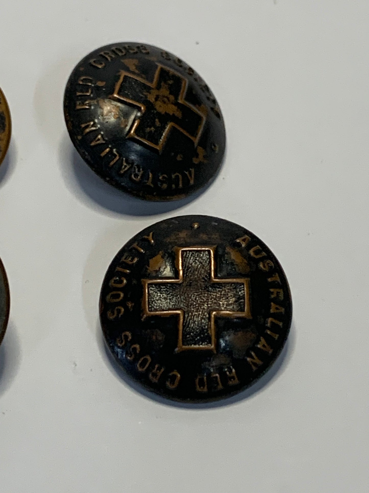 Vintage Collection of Australian Red Cross Society Buttons (6)