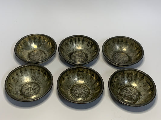 Vintage Australian Willow Tart tins - set of 6