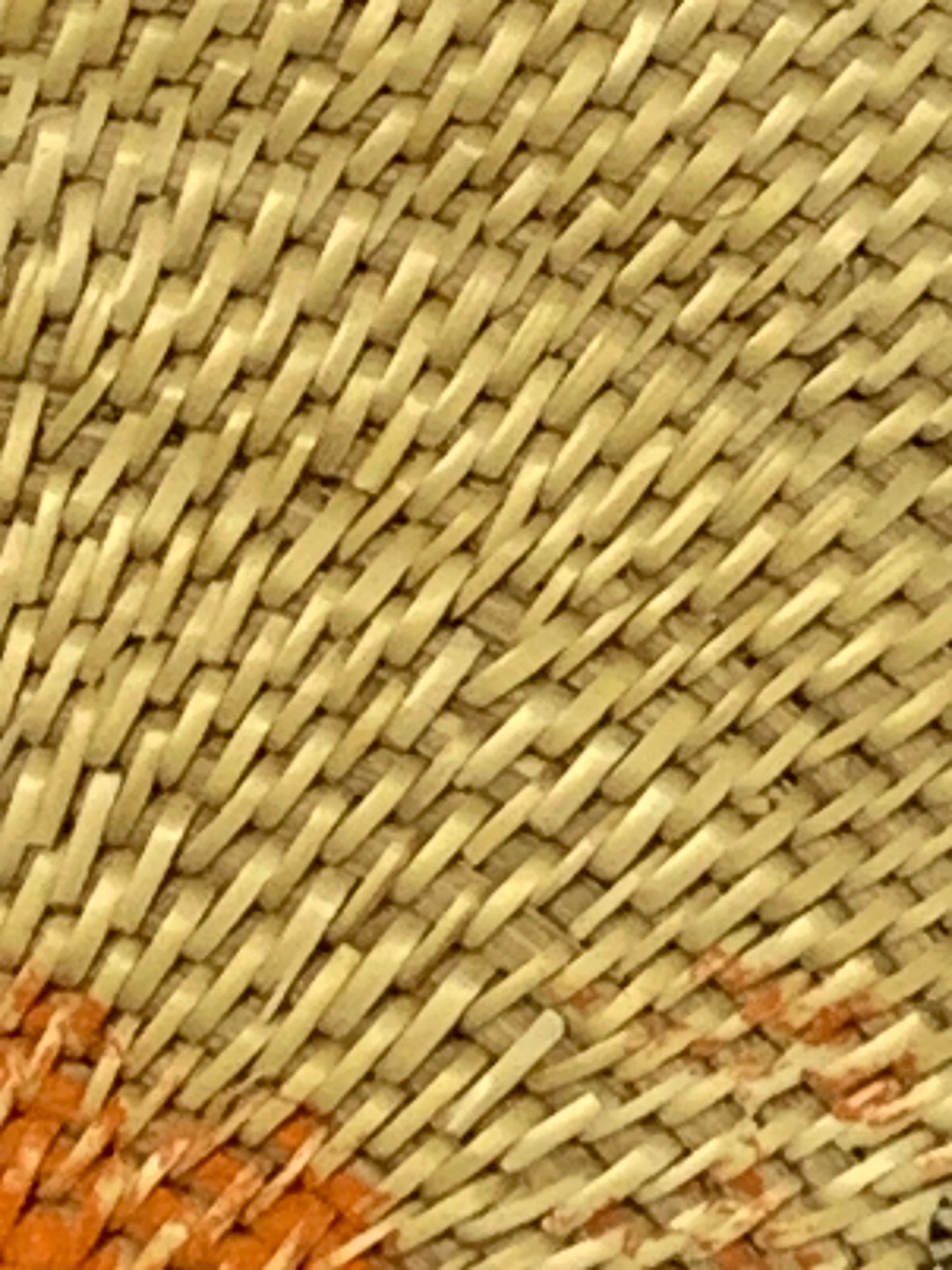 Vintage Handwoven Fixed Hand Fan