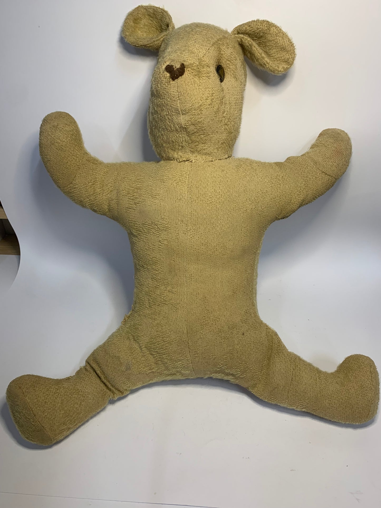 Rare Antique Hessian/Burlap Teddy Bear - Early 1900s