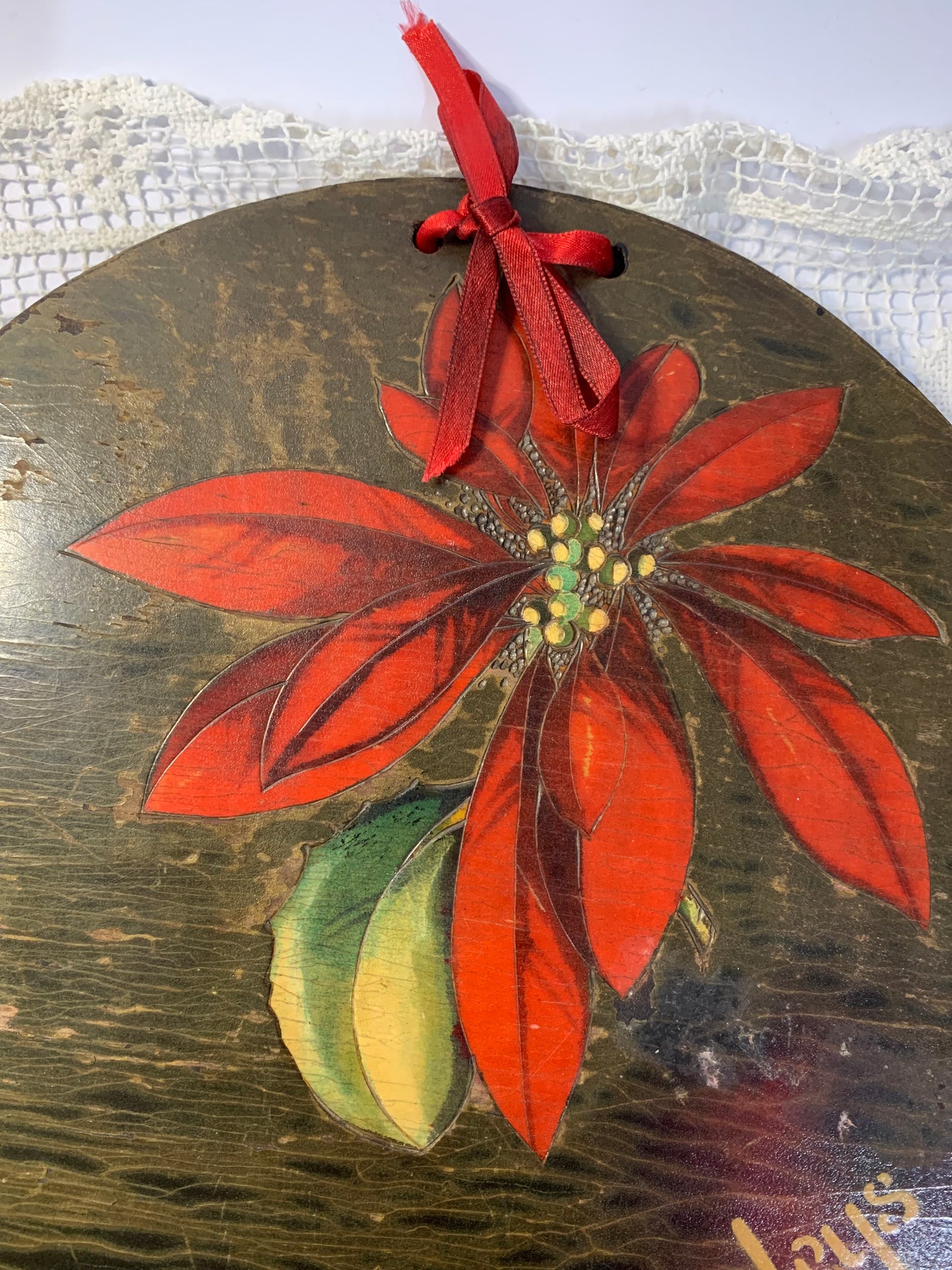 Vintage Floral Design Doyley Press Holder