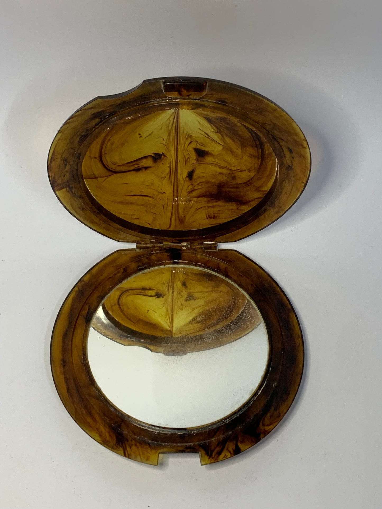 Dover USA Vintage Plastic Compact Mirror - Faux Tortoiseshell