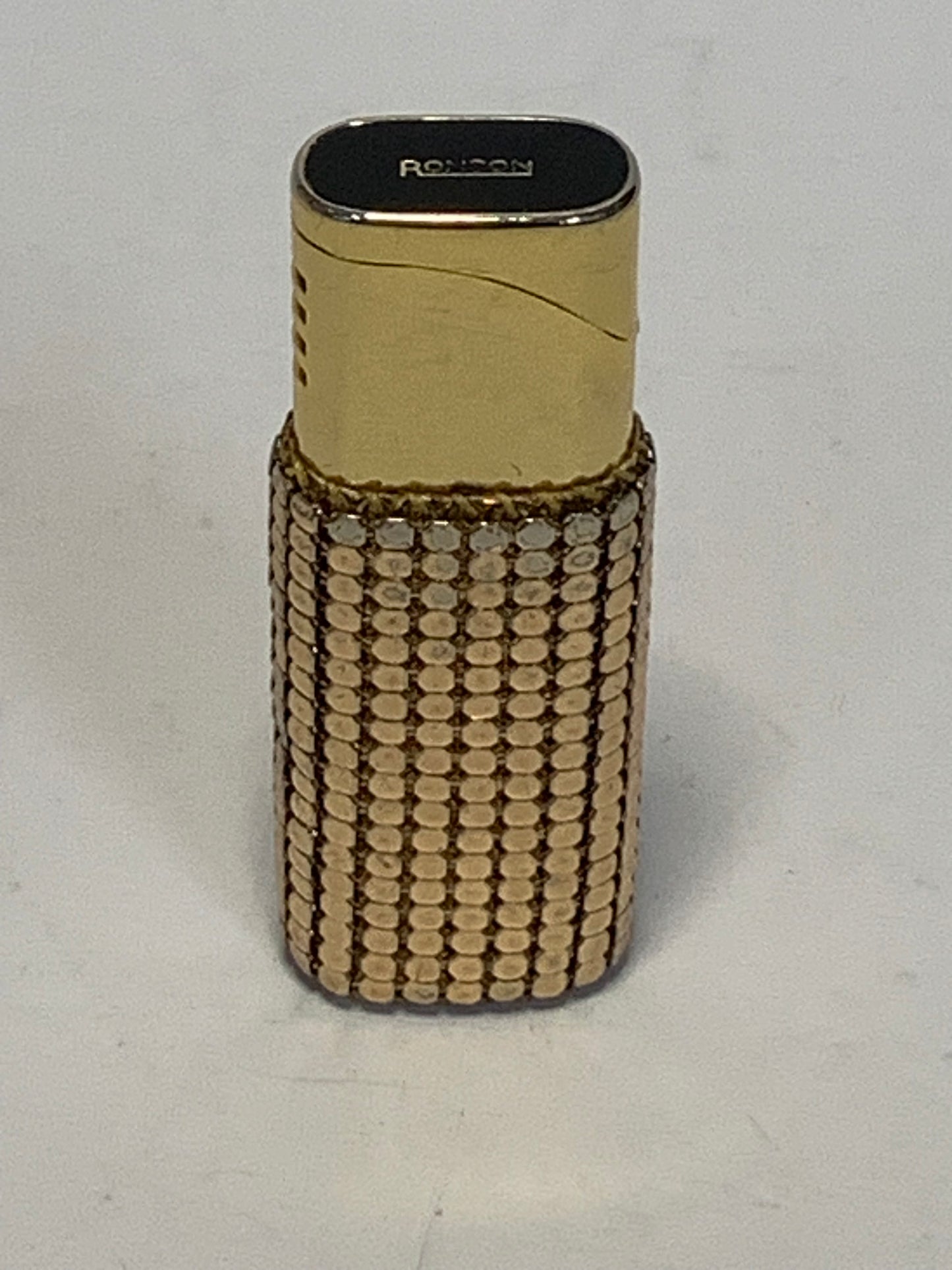 Vintage Ronson Lighter with Glomesh style metal mesh, made in Japan