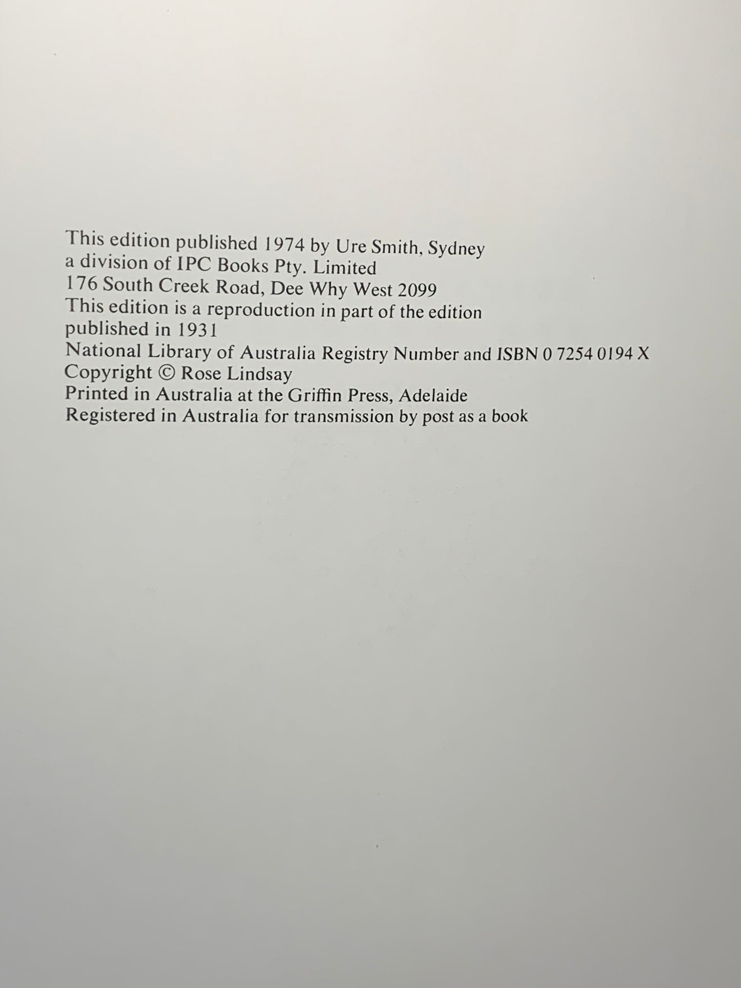 Norman Lindsay Pen Drawings Book