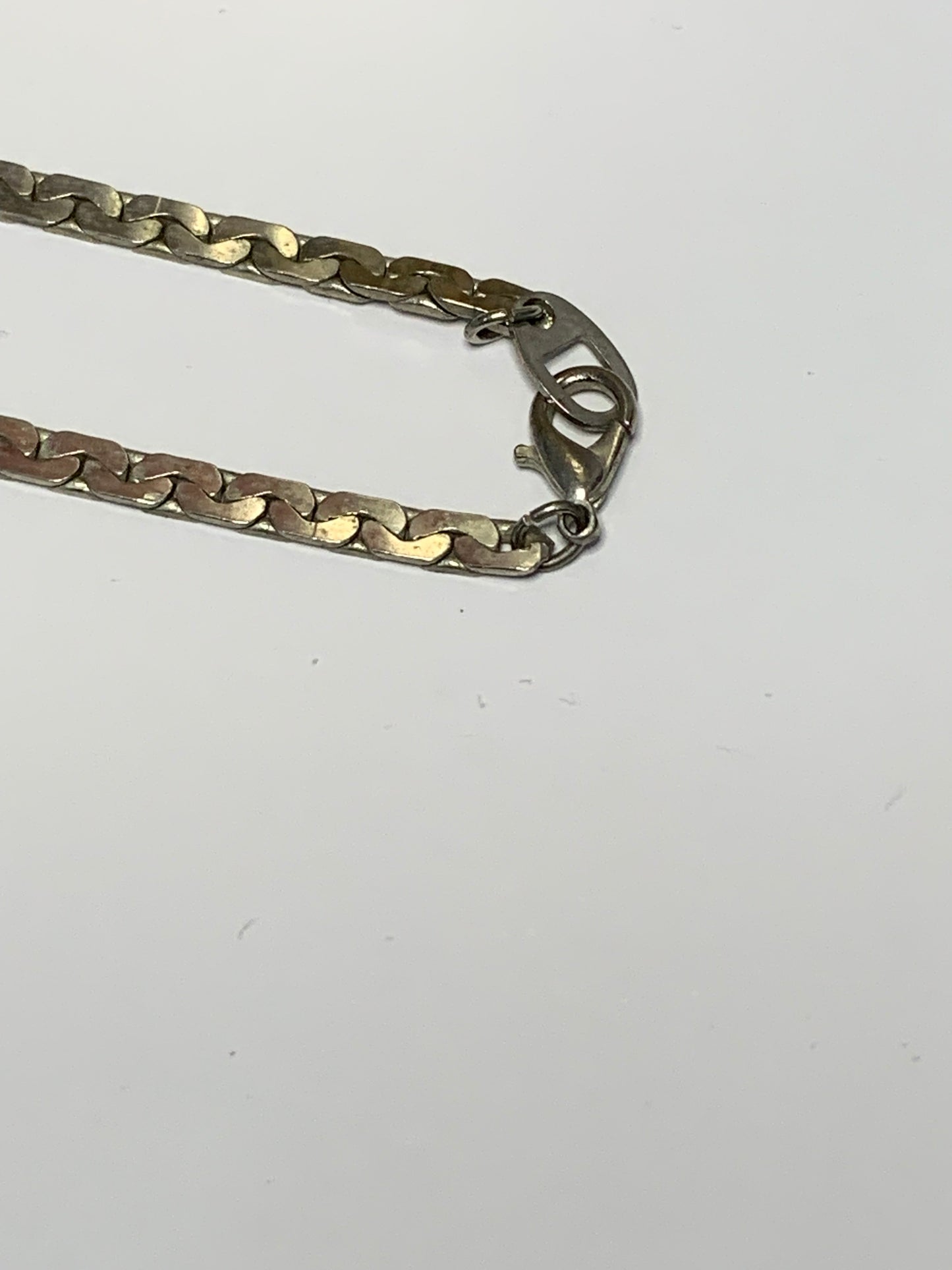 Silver unisex chain necklace