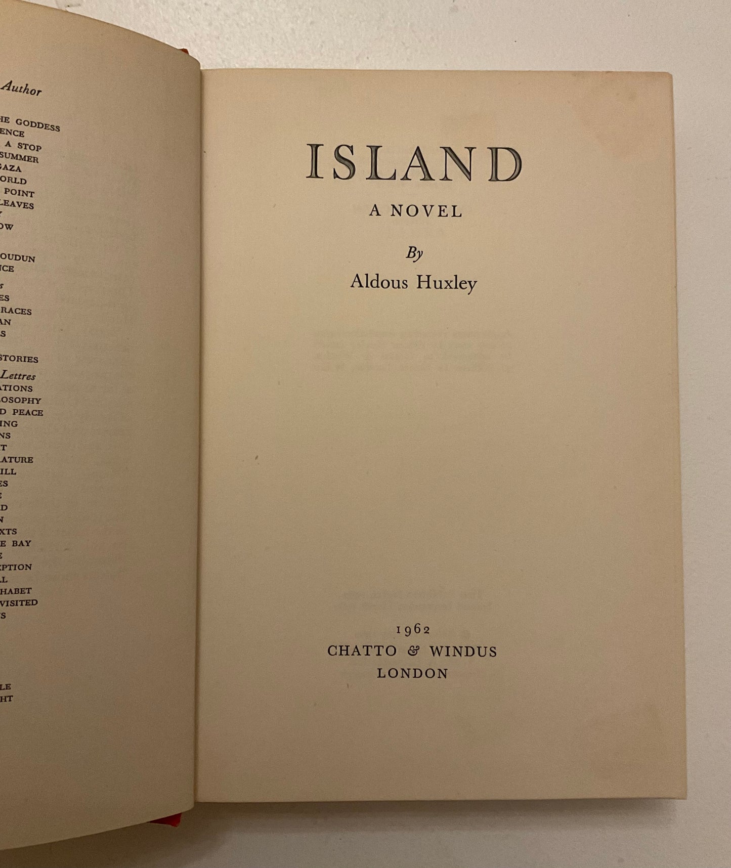 Island by Aldous Huxley