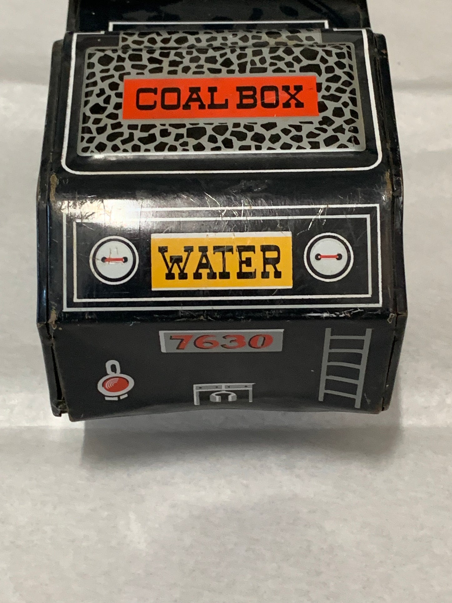 Vintage 1950s/60s tinplate friction-drive “Tiger Train” locomotive #7630, made in Japan