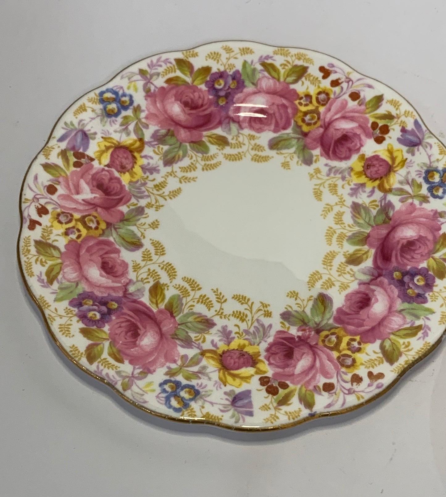 Royal Albert “Serena” Bone China Tea Trio - Cup, Saucer & Plate Set