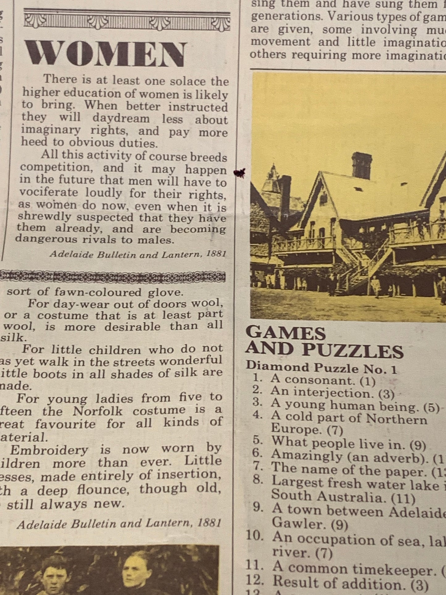 Historical publication called “Centenary Times” from Adelaide, South Australia