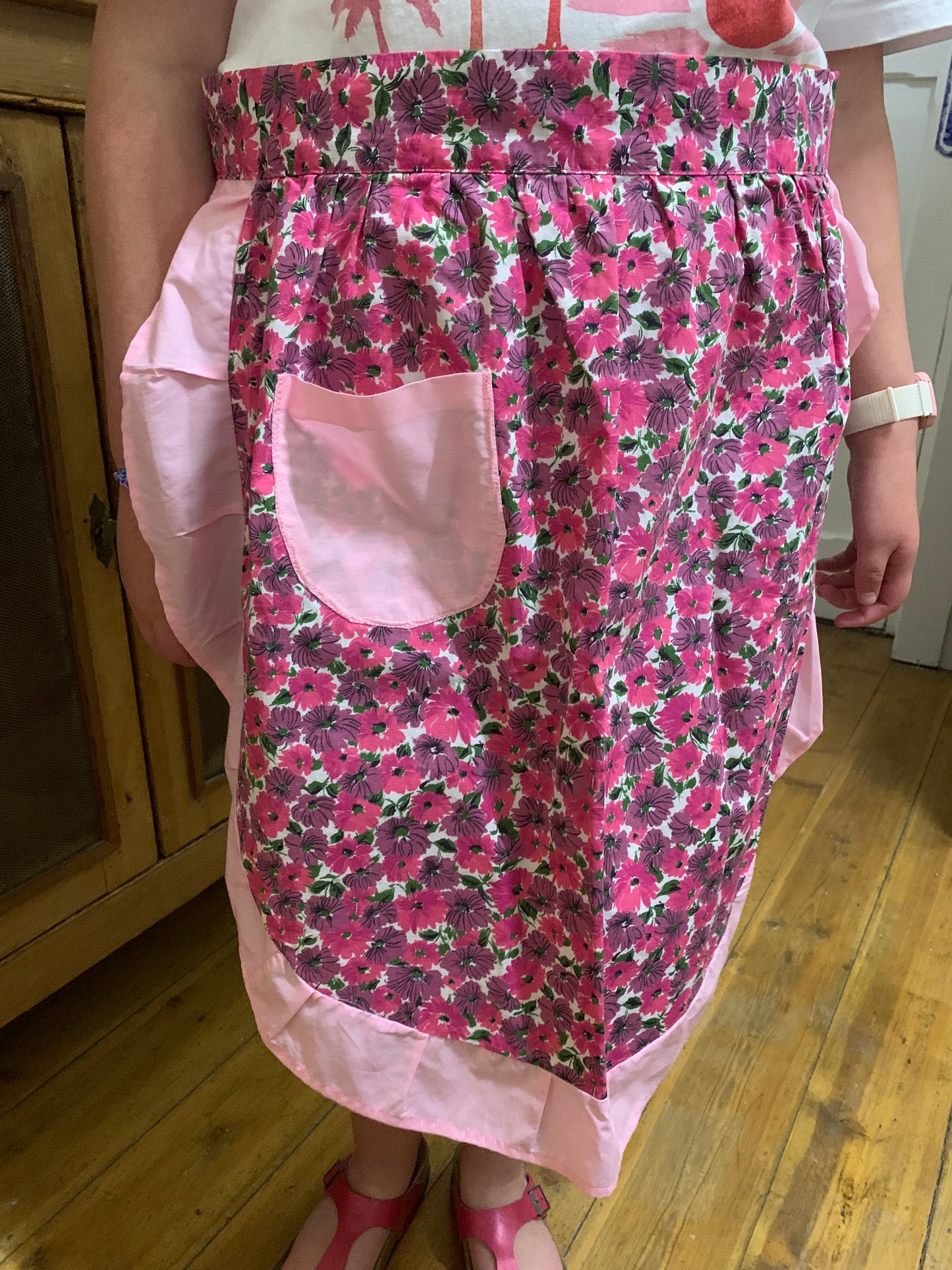 Vintage 1970s Half Apron- homemade