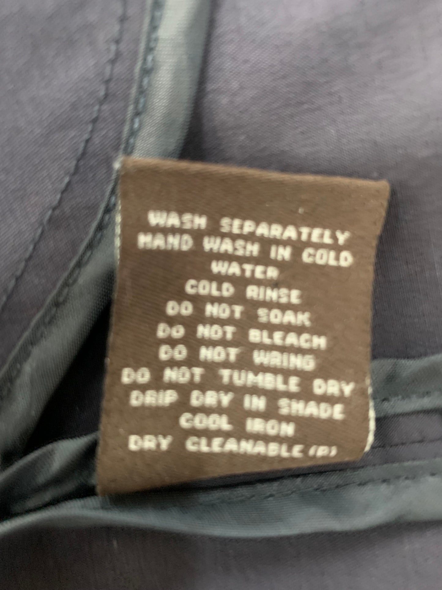 Maggie T Navy Blue Zip front Jacket - Size 18