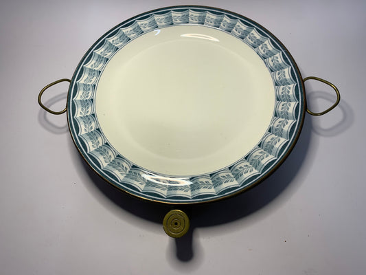 Antique Copper and Brass Warming Plate - English, 1880s to Early 1900s