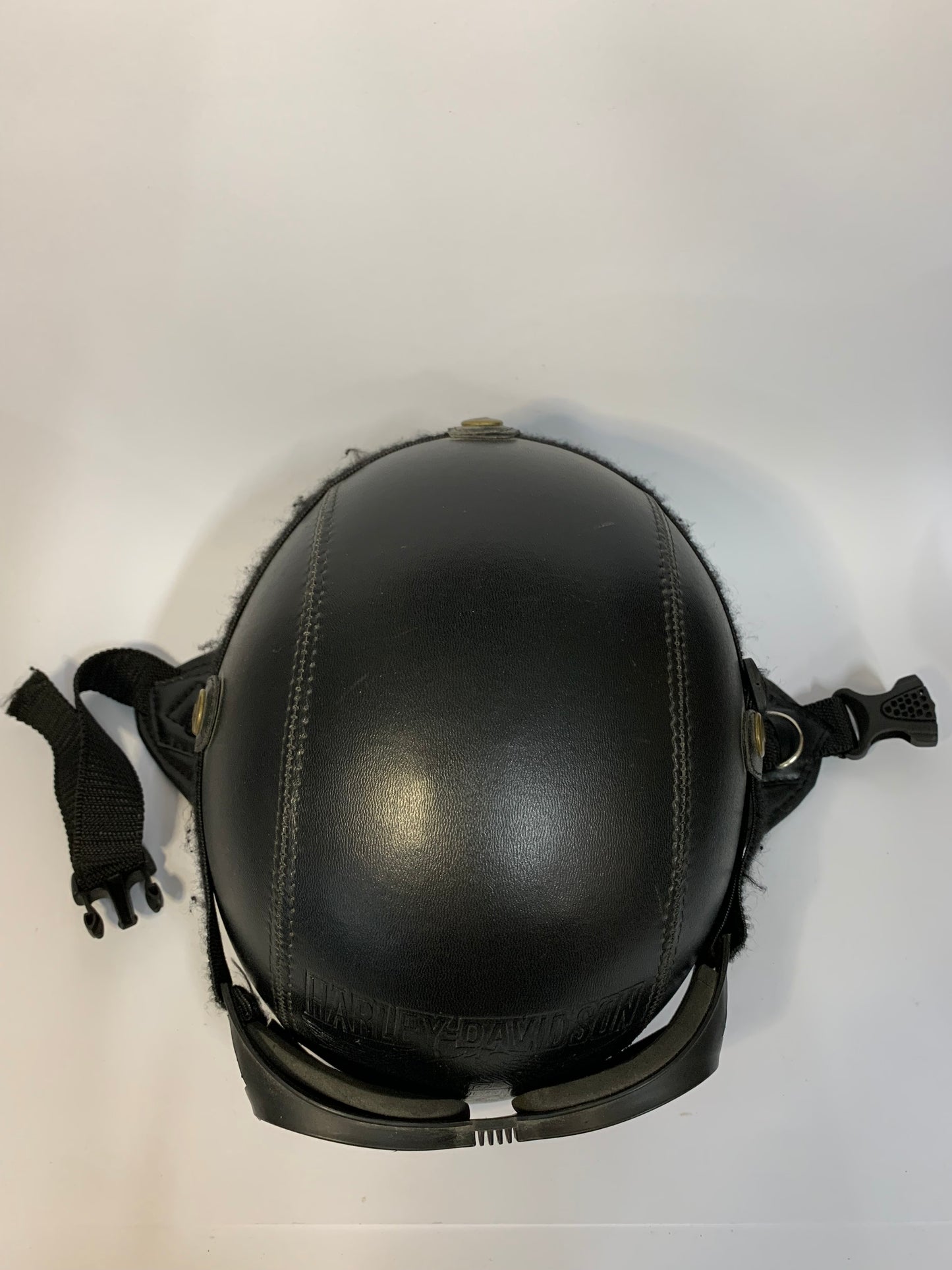 Vintage Costume Harley Davidson Helmet with Aviator Goggles