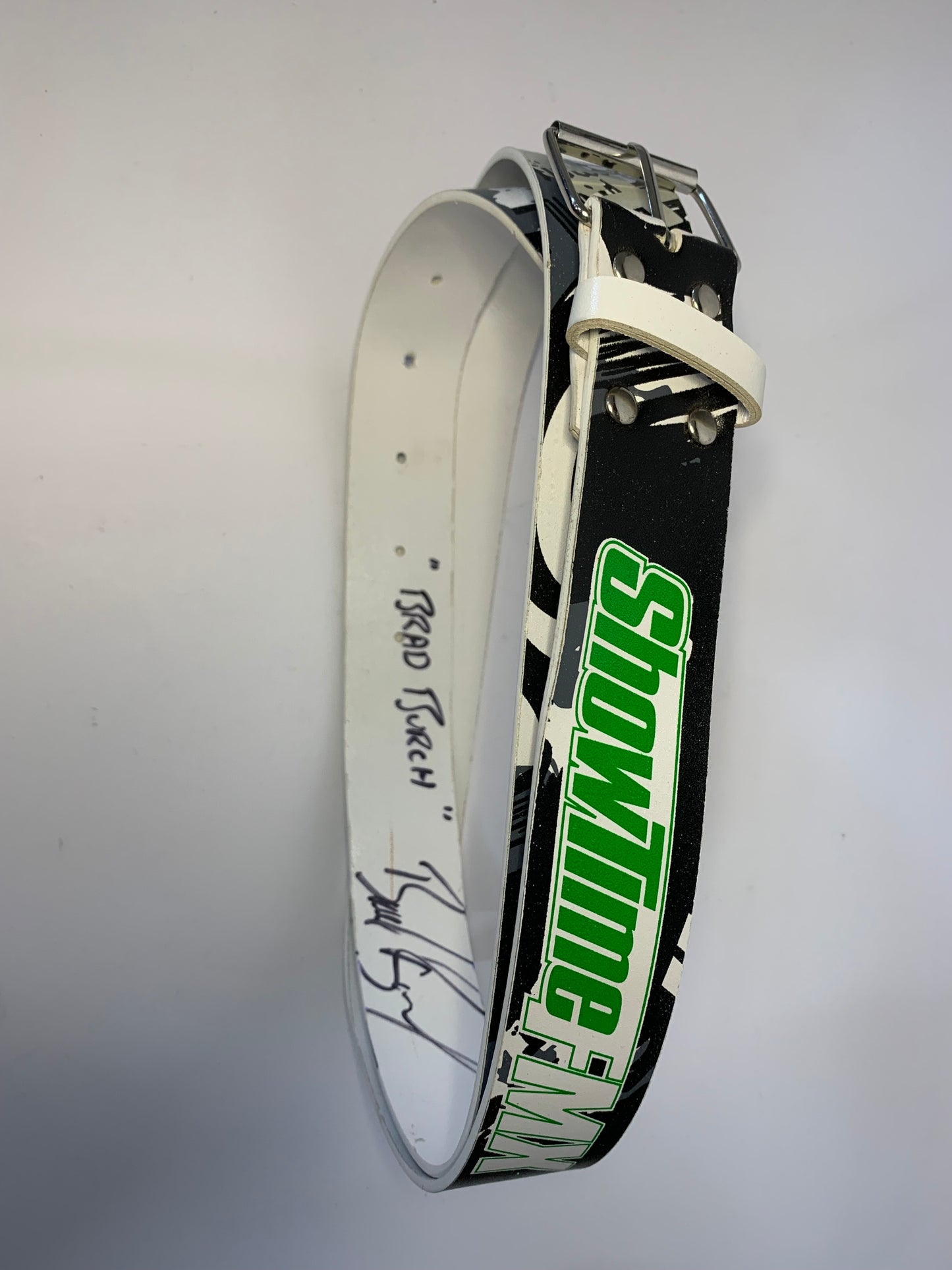 Show Time FMX Motorcross Belt - Hand Signed with 2 Autographs