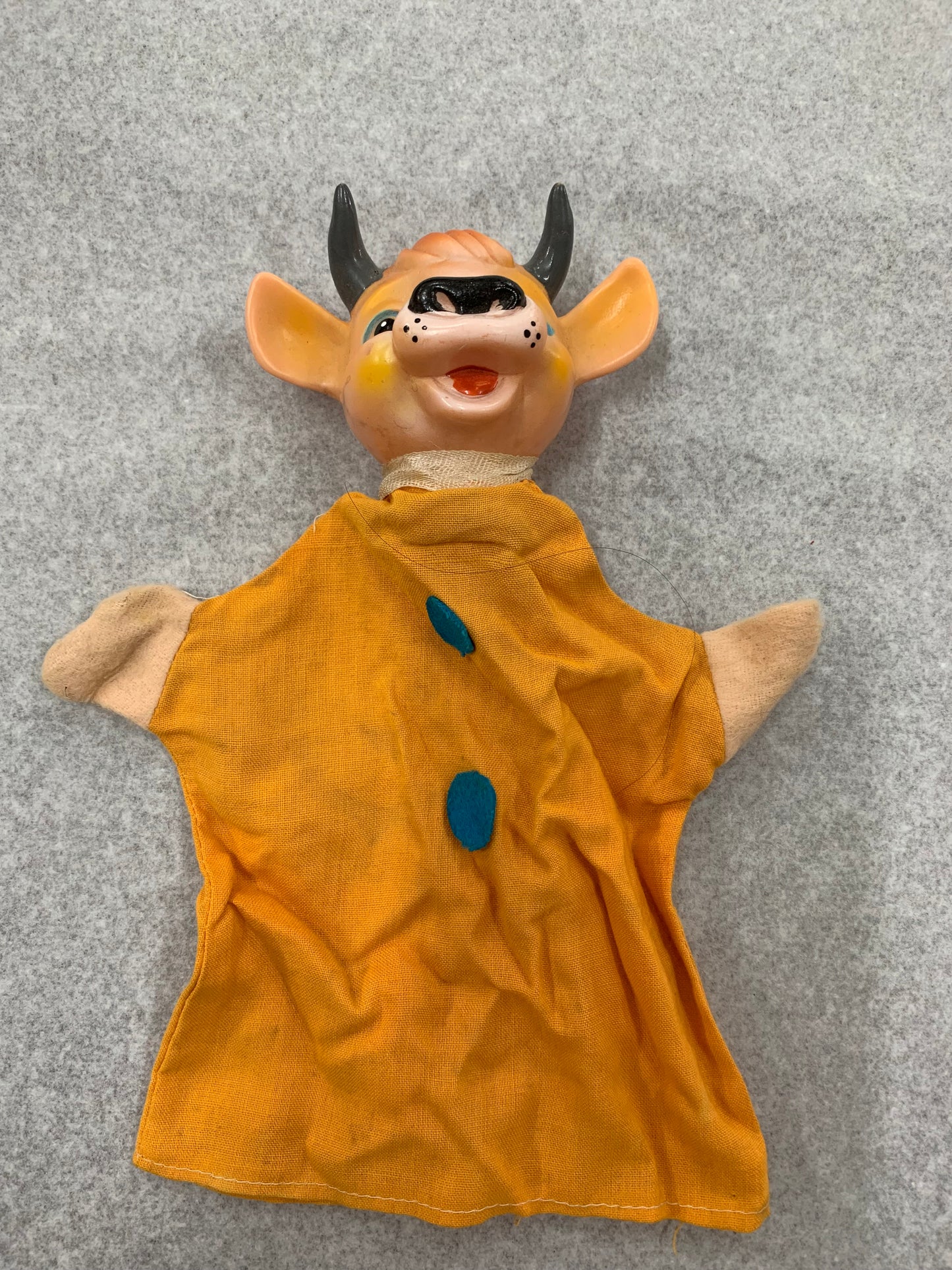 Vintage 1950s Japanese cow hand puppet