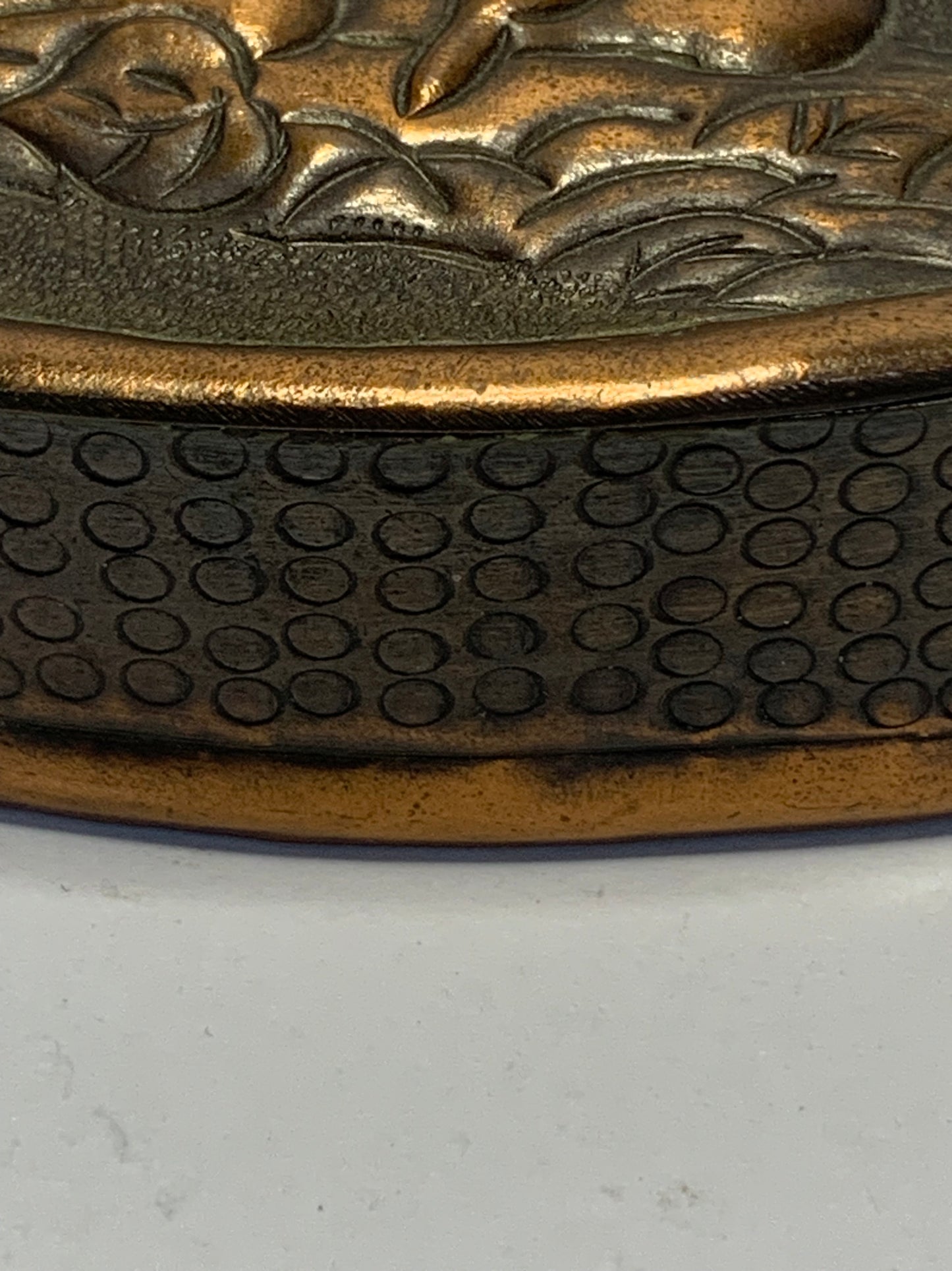 Antique Japanese Meiji era Metal Pill/Snuff Box