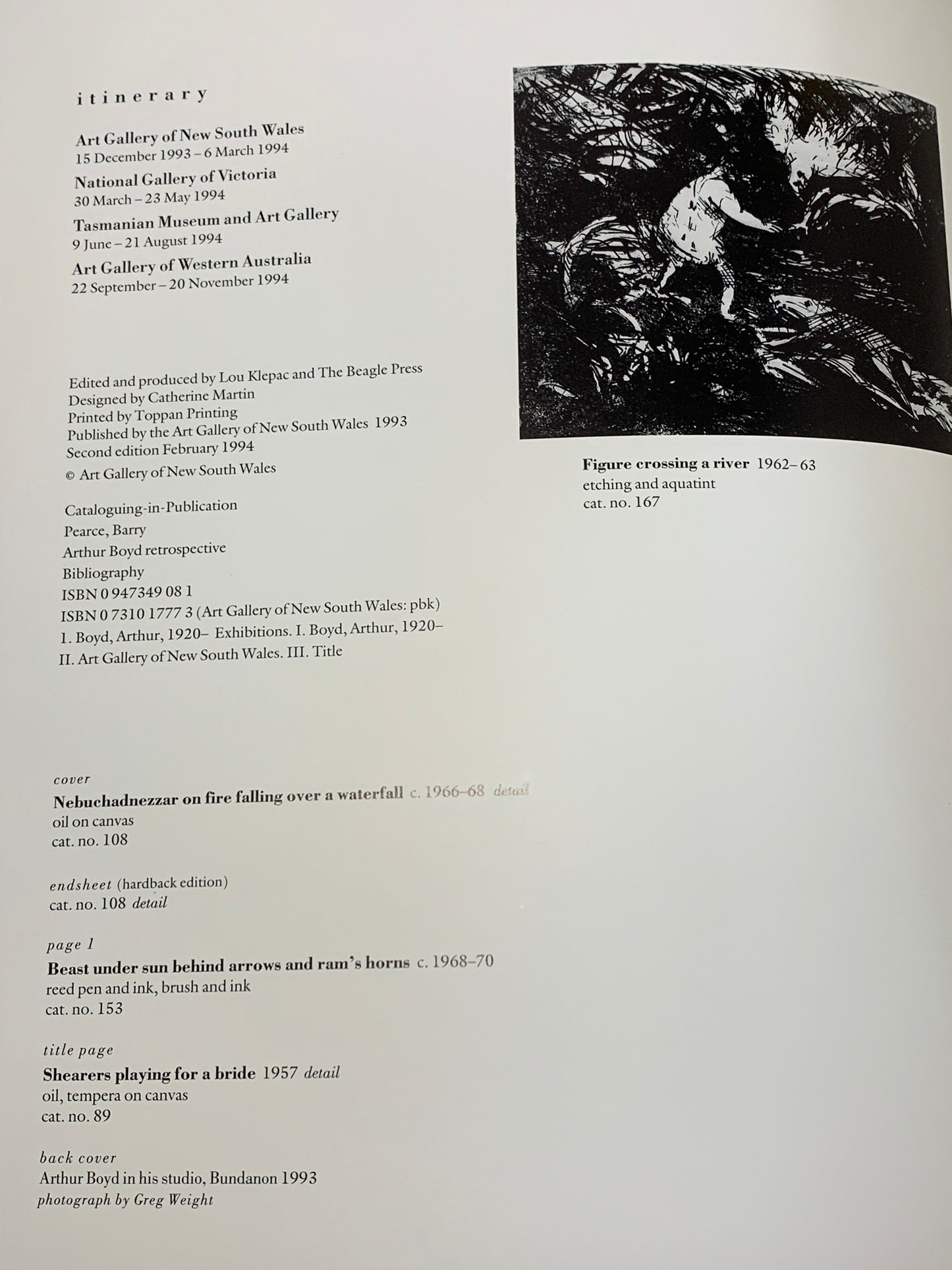 Arthur Boyd: Retrospective — Barry Pearce (Hardcover, 1994, 2nd Edition)
