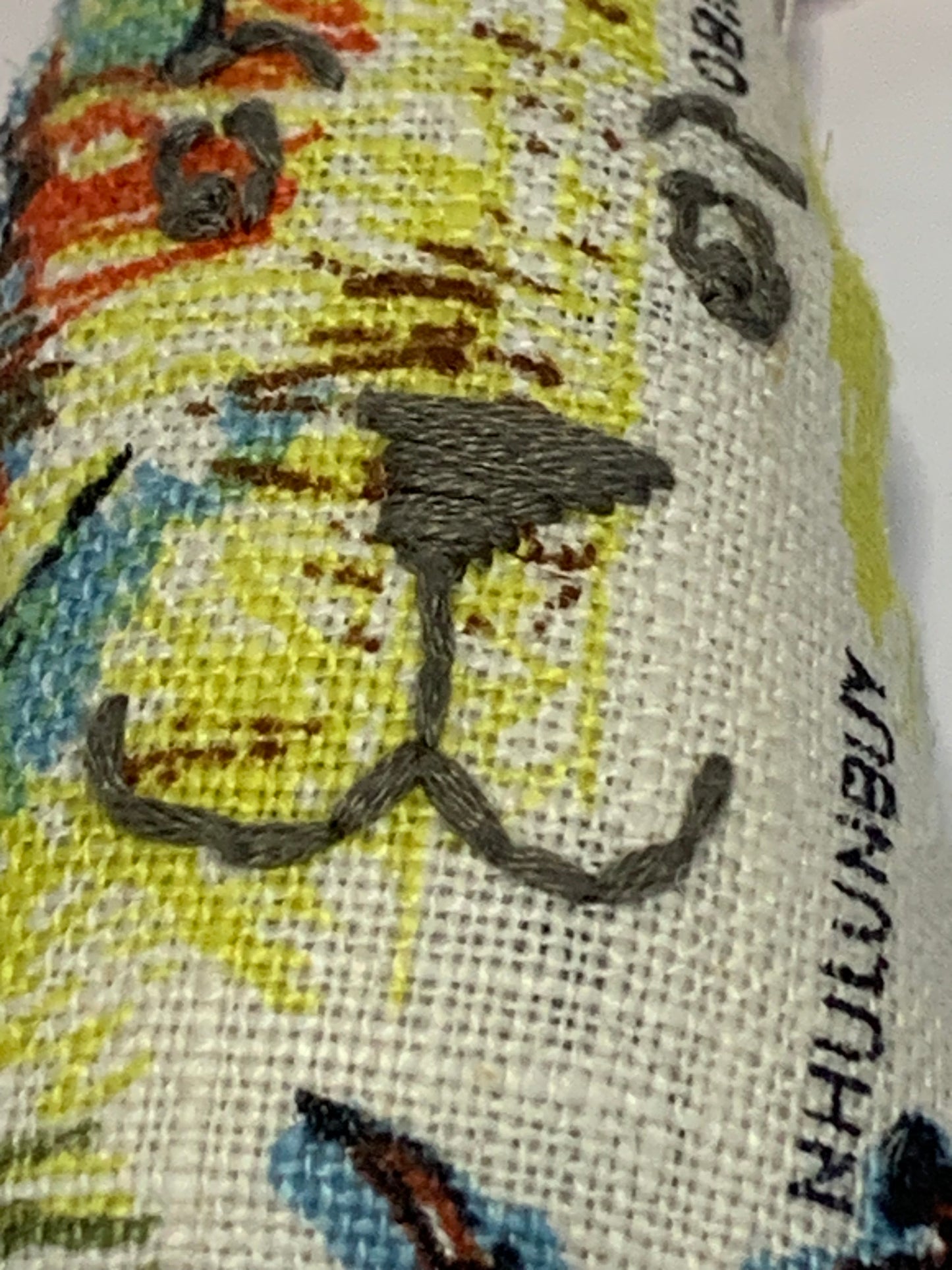 Toy Rabbit made from recycled vintage tea towels