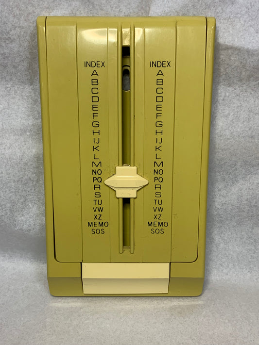 Teledex Model T53-6 telephone list finder / address index, made by Spurway’s Industries Pty. Ltd., Australia (Melbourne), from around the 1960s–70s