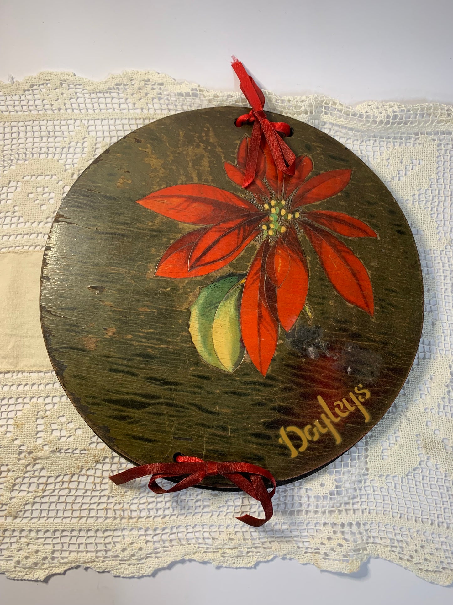 Vintage Floral Design Doyley Press Holder