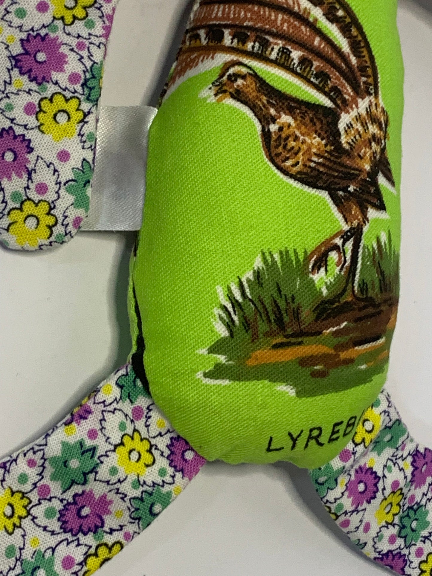 Toy Rabbit made from recycled vintage tea towels