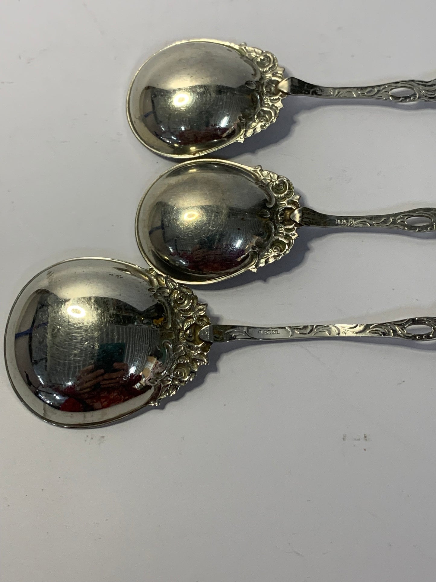 Vintage Silver German Spoons Set of 3