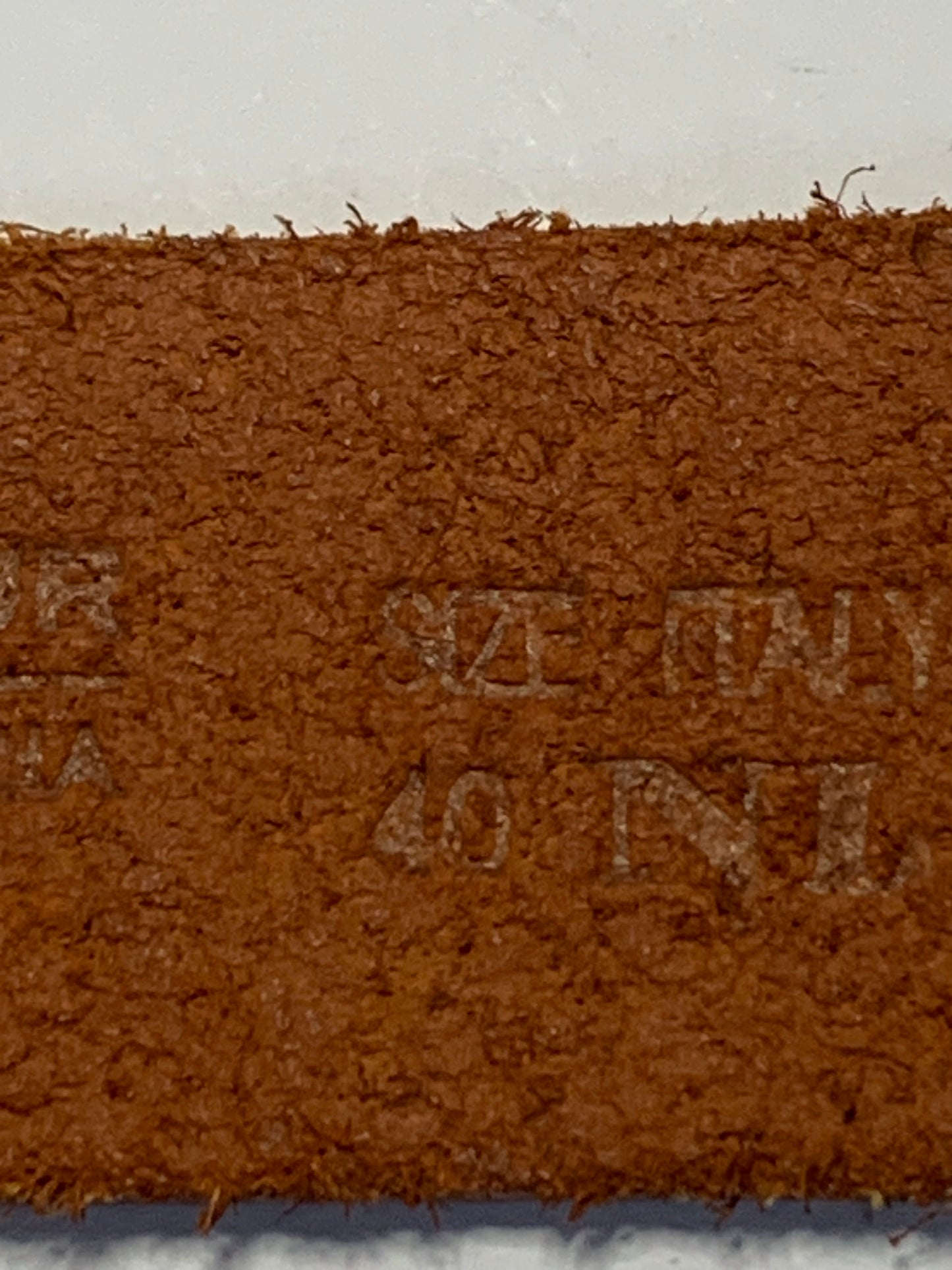 Vintage Italian Armani Tan Brown Leather Belt