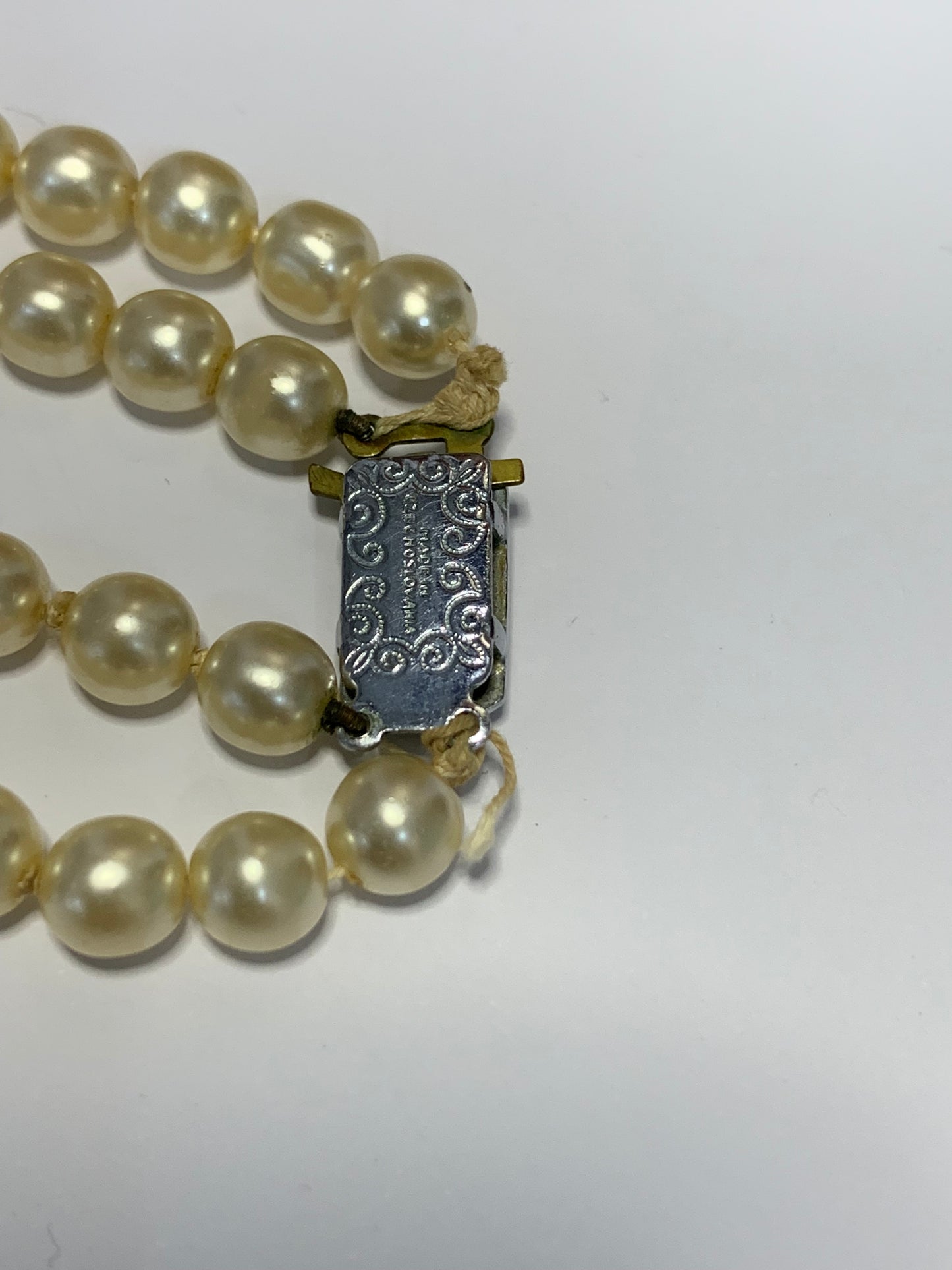 Vintage Czechoslovakian Double Strand Pearl Necklace
