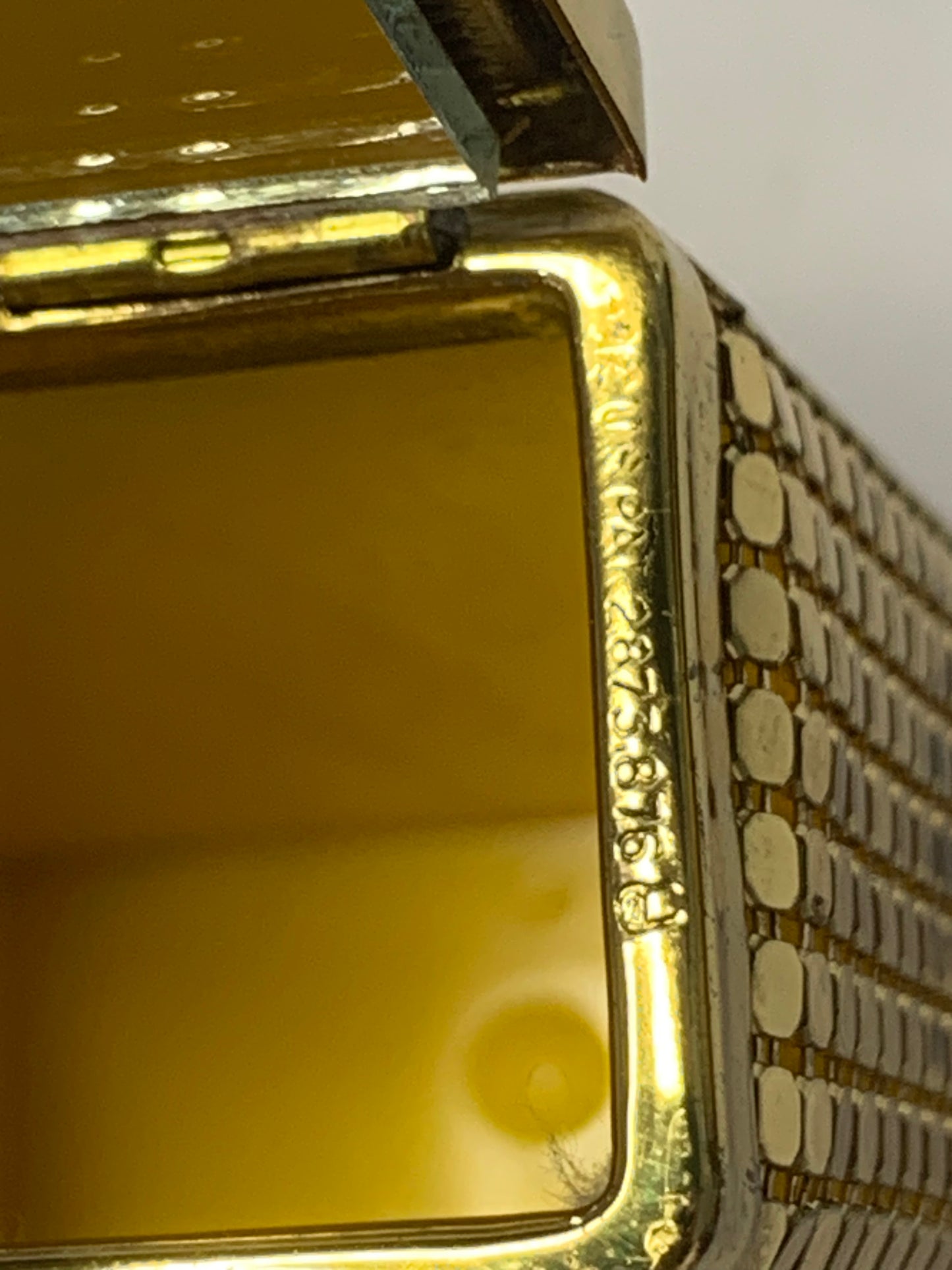 Vintage gold tone metal Cigarette Case