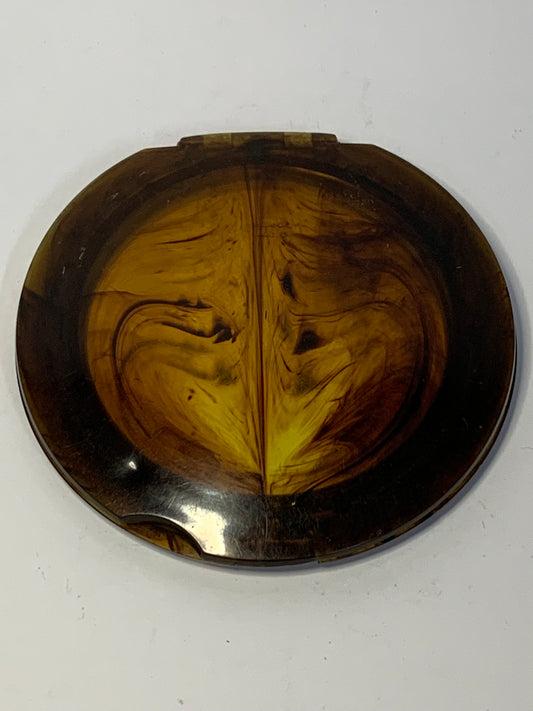 Dover USA Vintage Plastic Compact Mirror - Faux Tortoiseshell