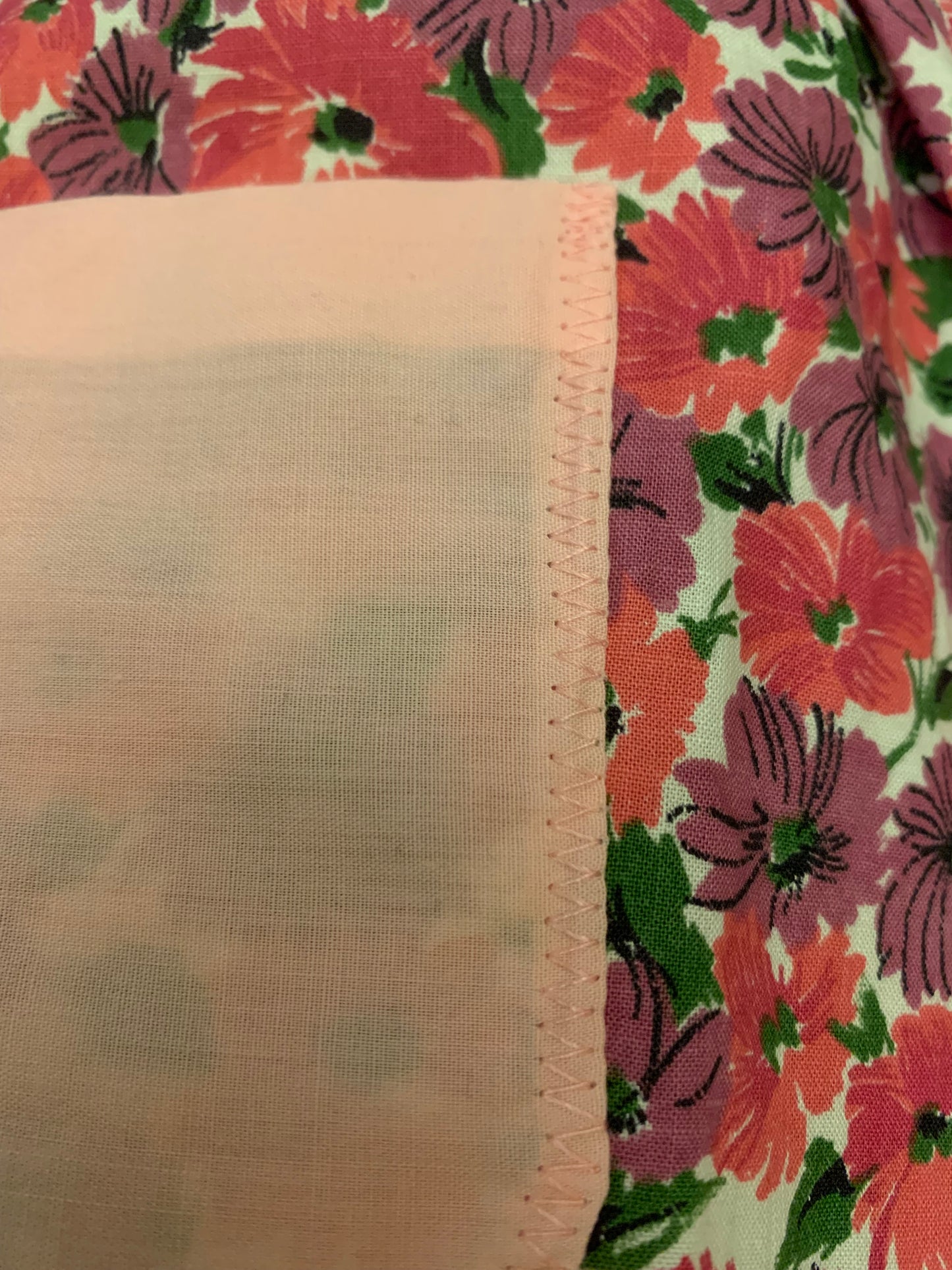 Vintage 1970s Half Apron- homemade