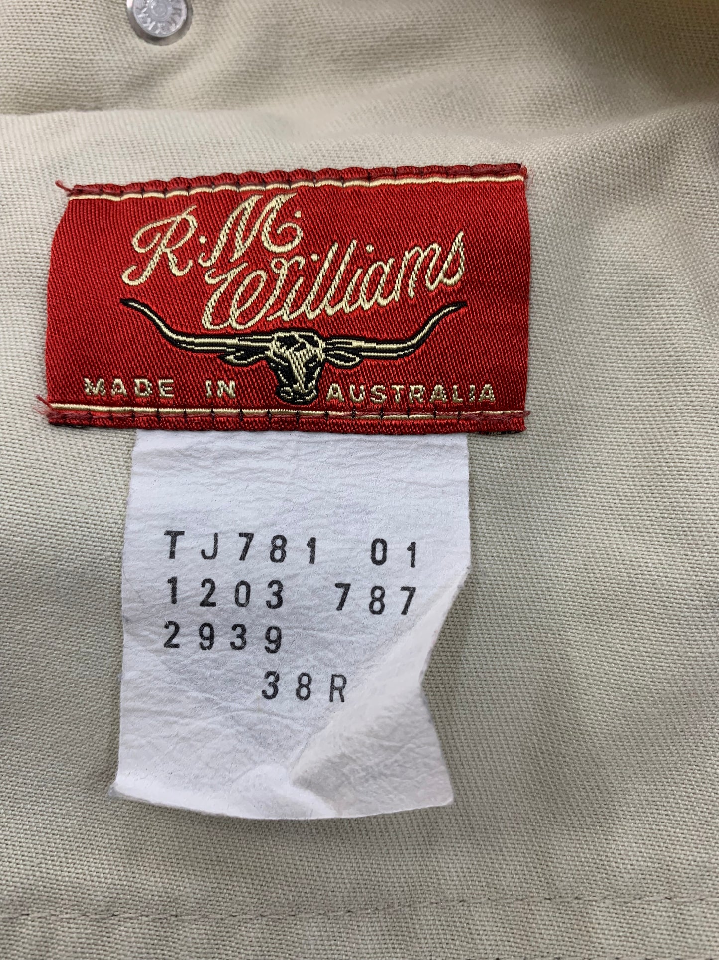 Authentic R.M. Williams men’s Stone colour Jeans