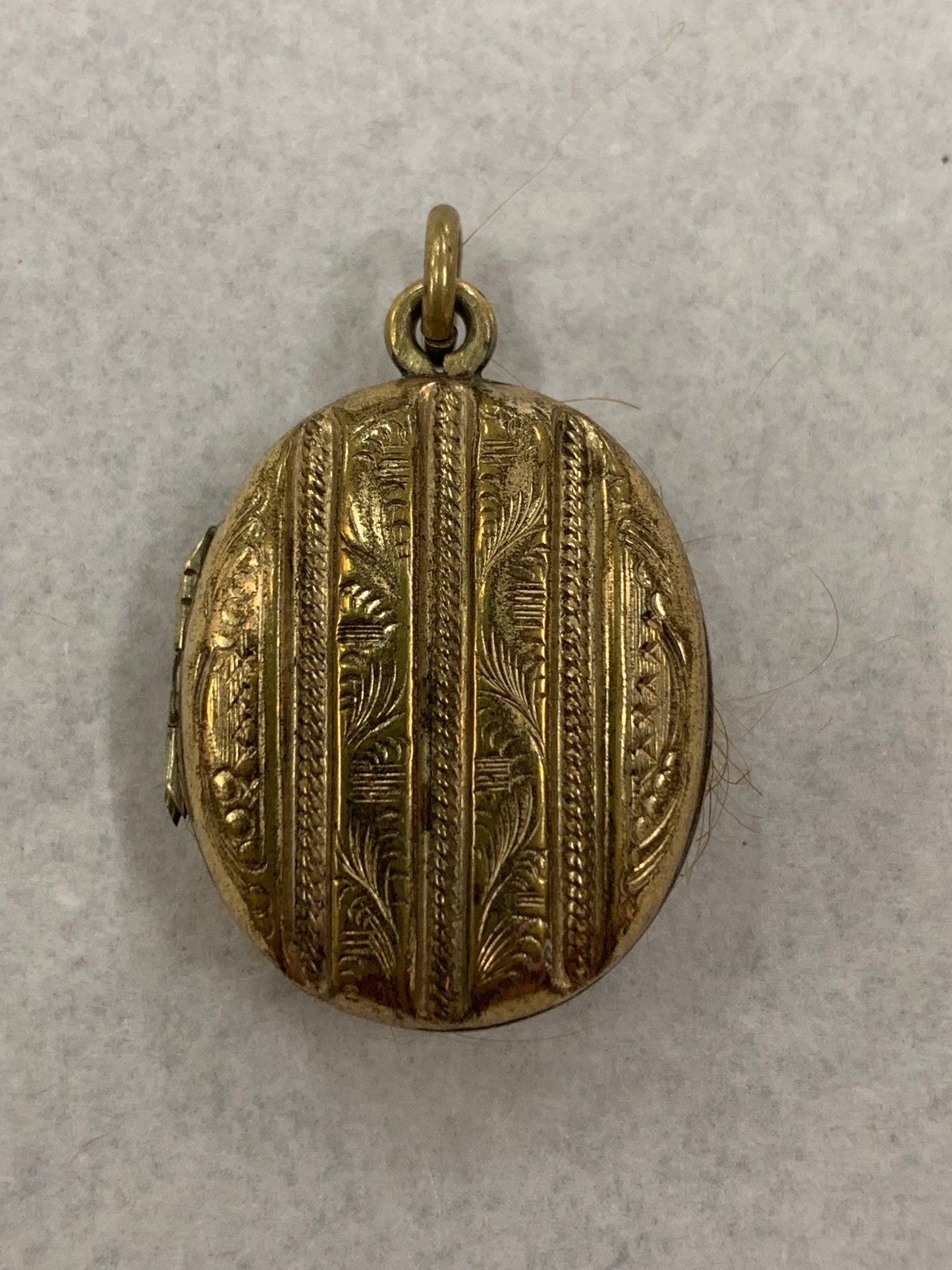Victorian Locket Pendant with locks of hair