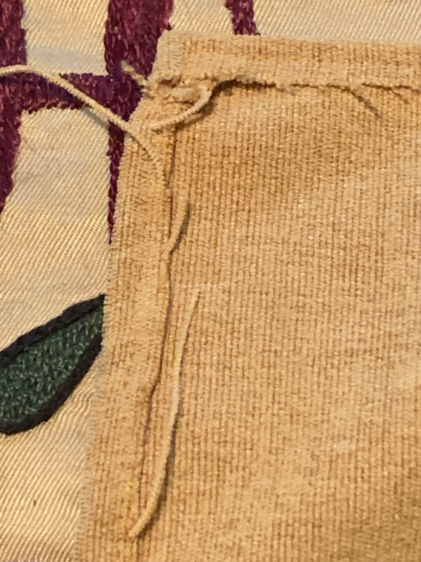 Vintage Suzani Textile featuring hand embroidery